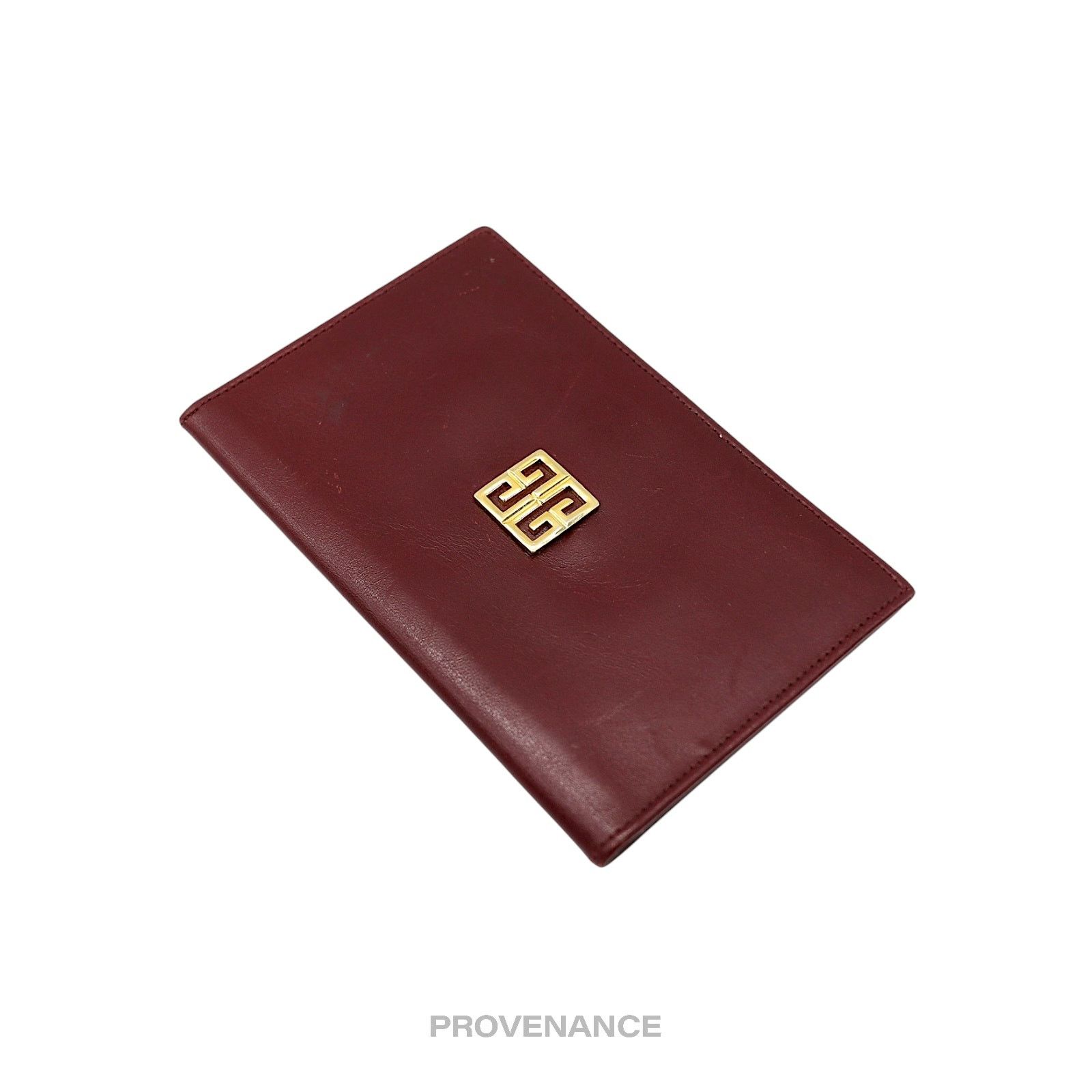 Givenchy 🔴 Givenchy 4G Logo ID Card Wallet - Burgundy Leather Size ONE SIZE - 3 Thumbnail