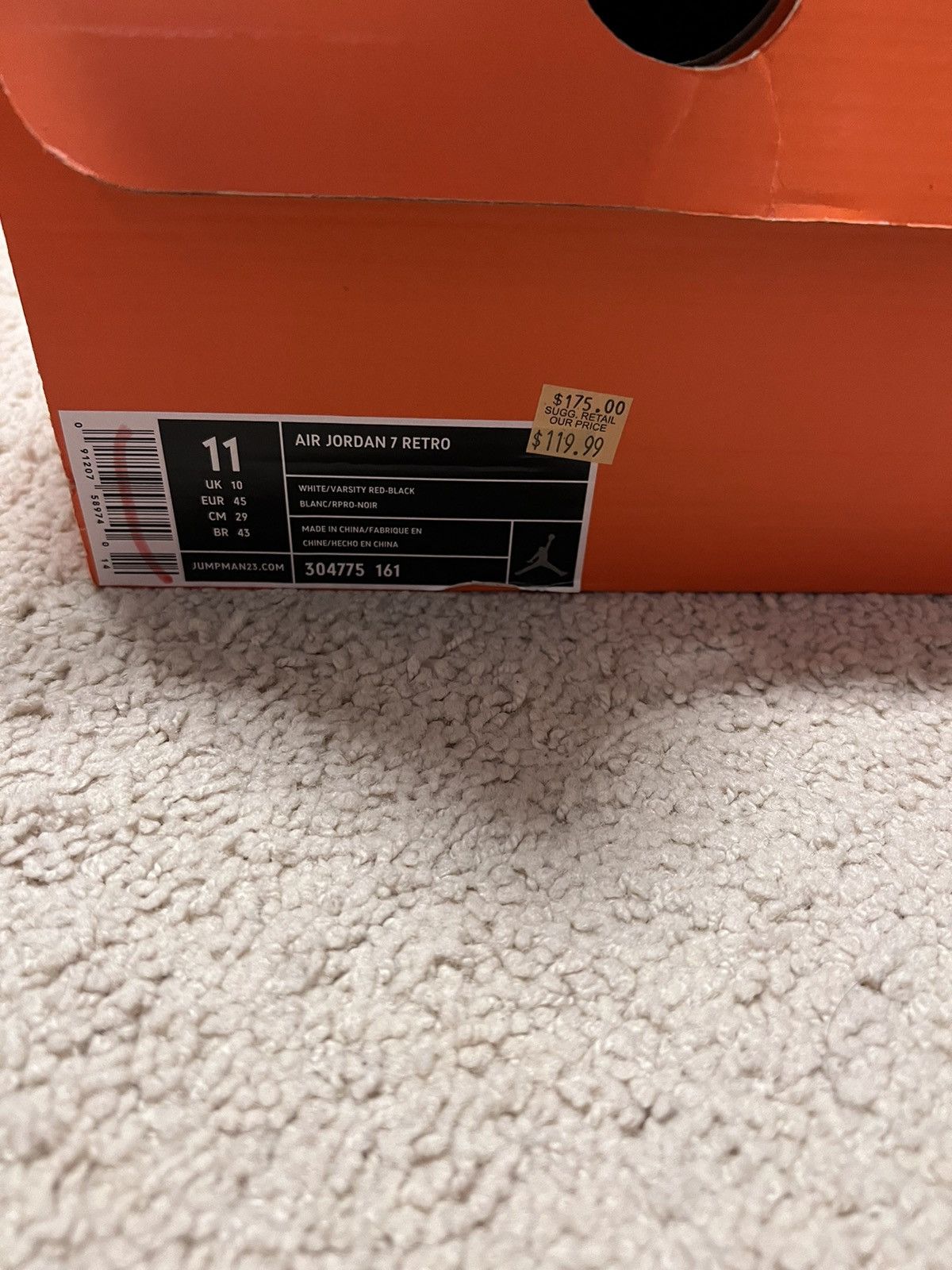 Jordan Brand × Nike × Vintage Jordan 7 Magic B grade Size US 11 / EU 44 - 7 Thumbnail