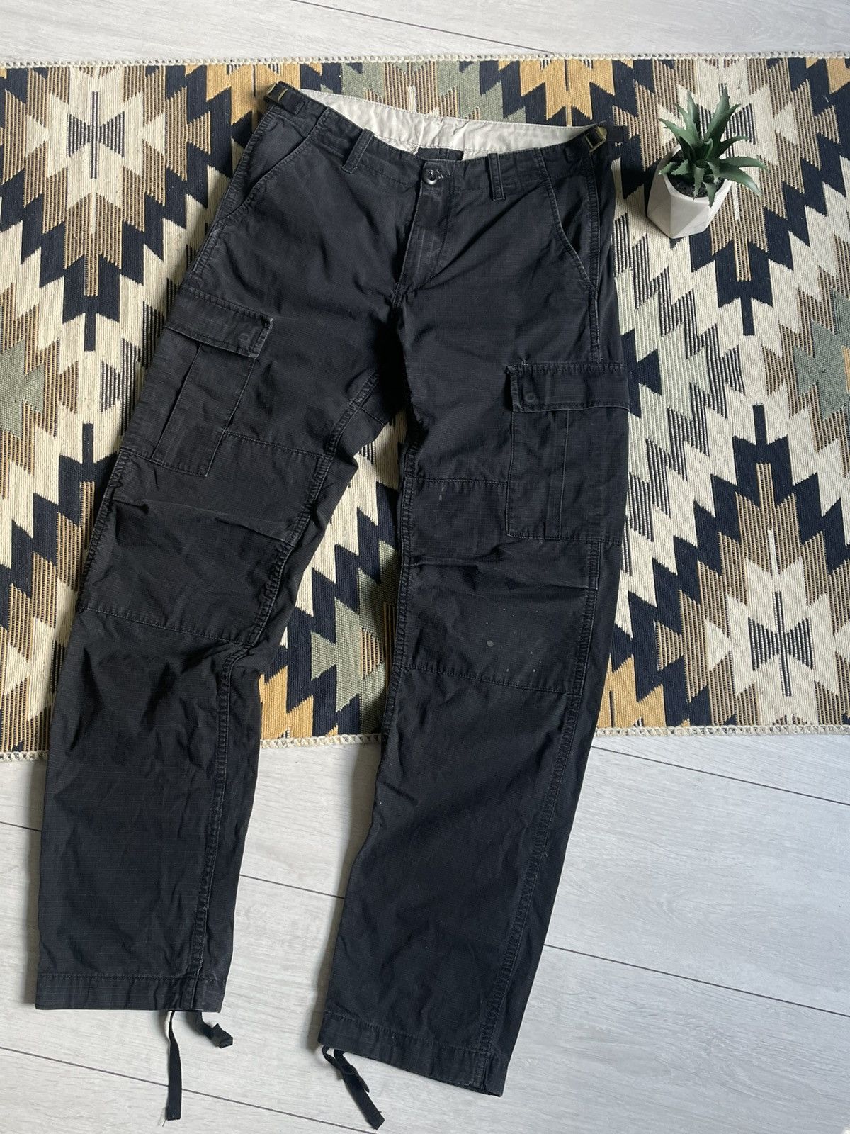 Carhartt × Vintage Vintage Carhartt Cargo Y2K Distressed Aviation Pants Size US 28 / EU 44 - 6 Thumbnail