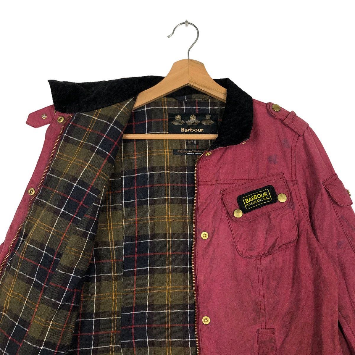 Barbour 🔥BARBOUR WAX INTERNATIONAL TARTAN JACKET Size US S / EU 44-46 / 1 - 10 Thumbnail