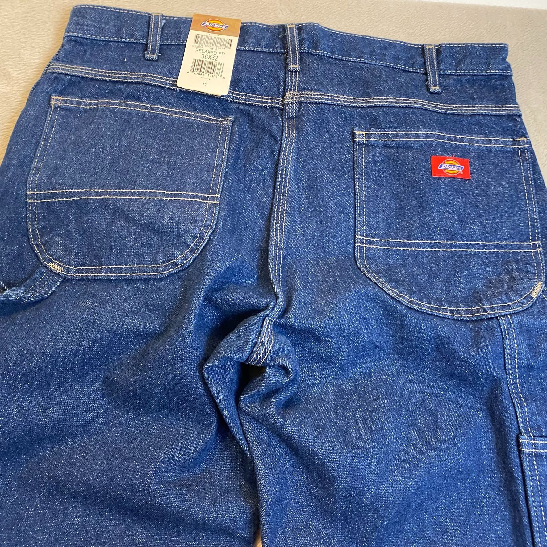 Dickies Dickies Mens Jeans 36x32 Relaxed Fit Blue Denim Durable 100% Size US 38 / EU 54 - 7 Thumbnail
