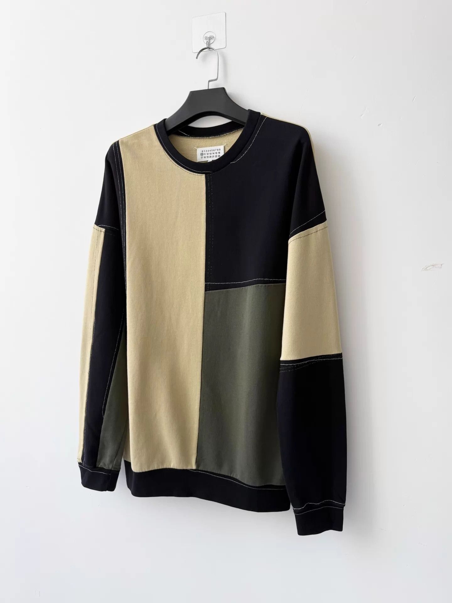 Maison Margiela Maison Margiela A/W17 Paneled Topstitch Sweatshirt Size US S / EU 44-46 / 1 - 2 Thumbnail