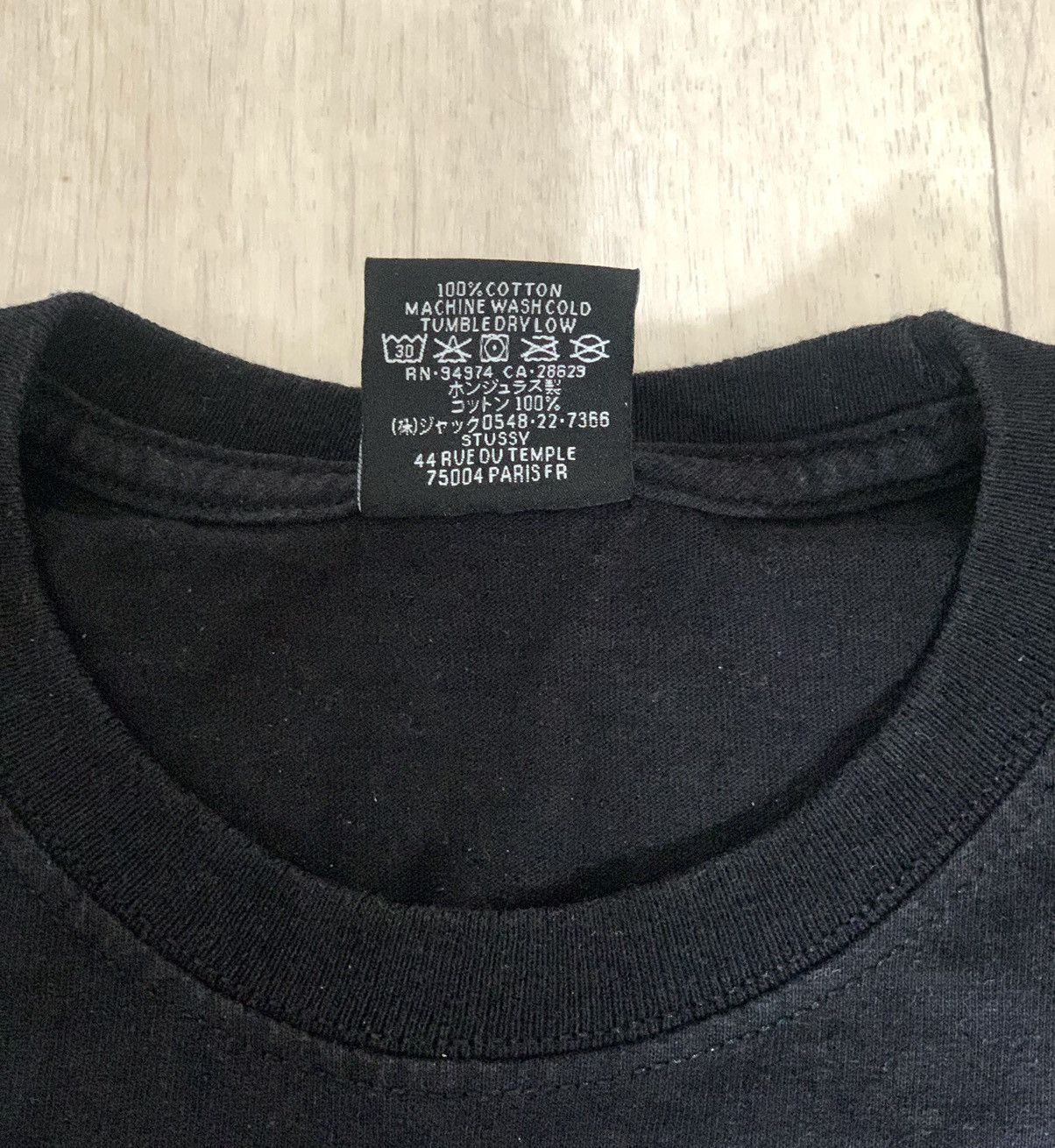 Stussy Stussy Stock « Paris » Tee Black - Size M Size US M / EU 48-50 / 2 - 8 Thumbnail