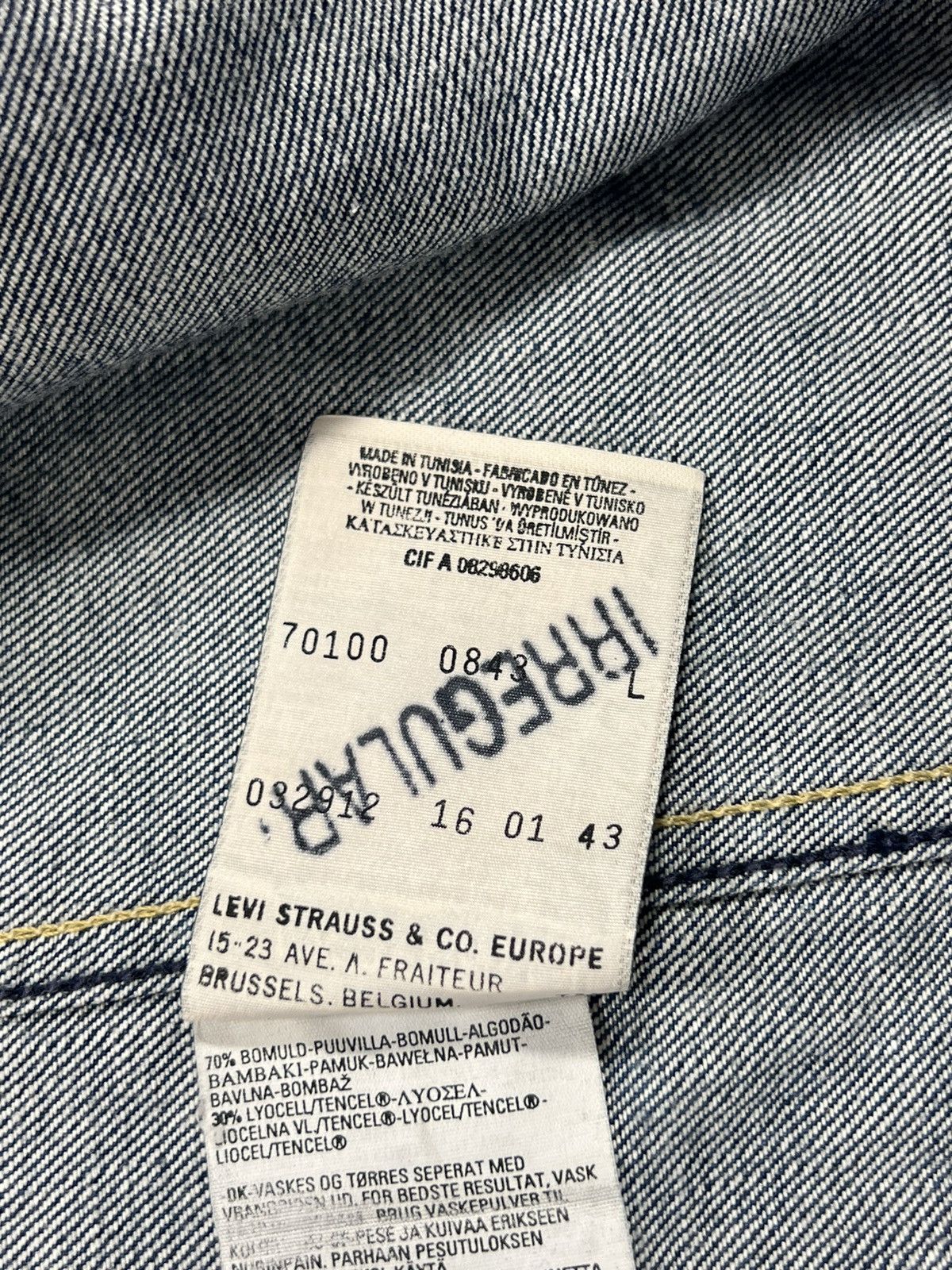 Levi's × Vintage Vintage 2001 Levi’s Denim Track Jacket Detroit Jeans Retro Size US M / EU 48-50 / 2 - 11 Thumbnail