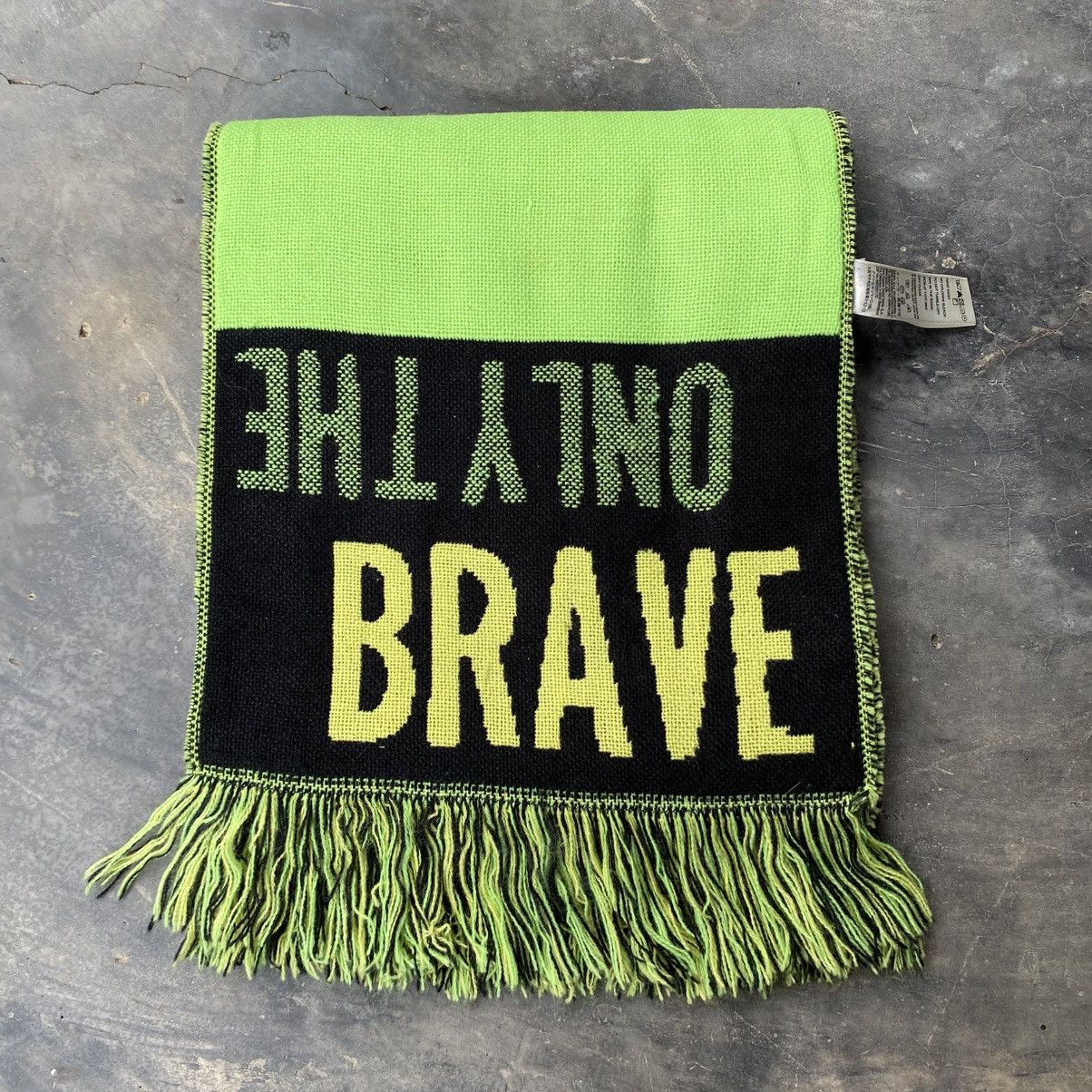 Diesel Diesel Logo Scarf in Black & Neon Green Size ONE SIZE - 23 Thumbnail
