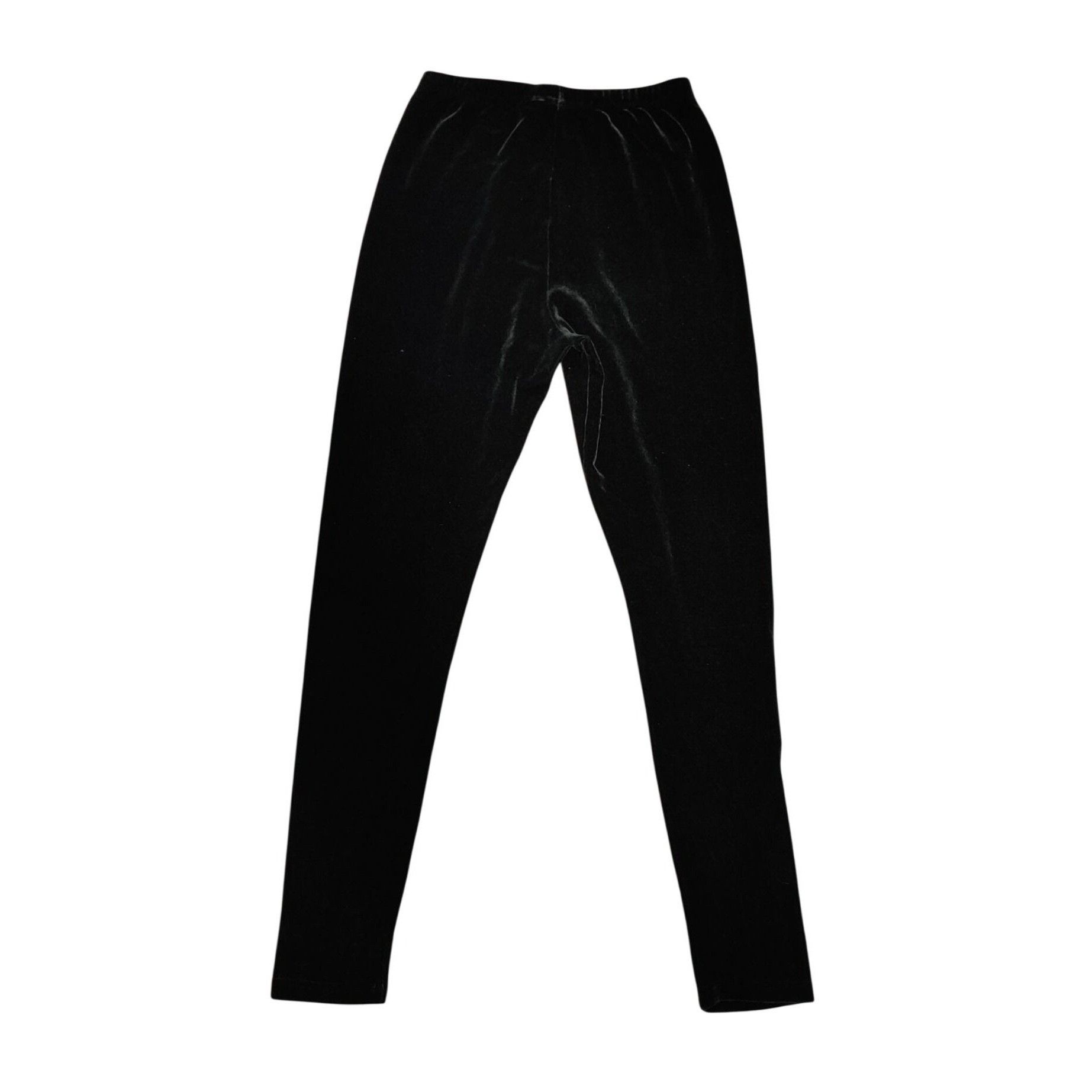 Victoria's Secret Victorias Secret M Black Velour Leggings Y2K Lounge Glam Vin Size 24" / US 00 / IT 34 - 9 Thumbnail
