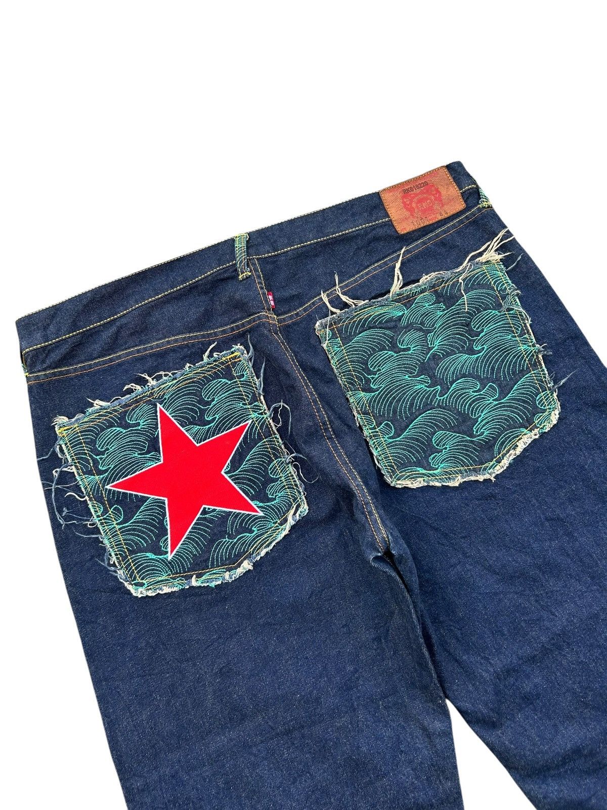 Japanese Brand × Kapital × RMC Jeans Red Monkey Company RMC Martin Ksohoh Distressed Denim Jeans Size US 42 / EU 58 - 2 Thumbnail