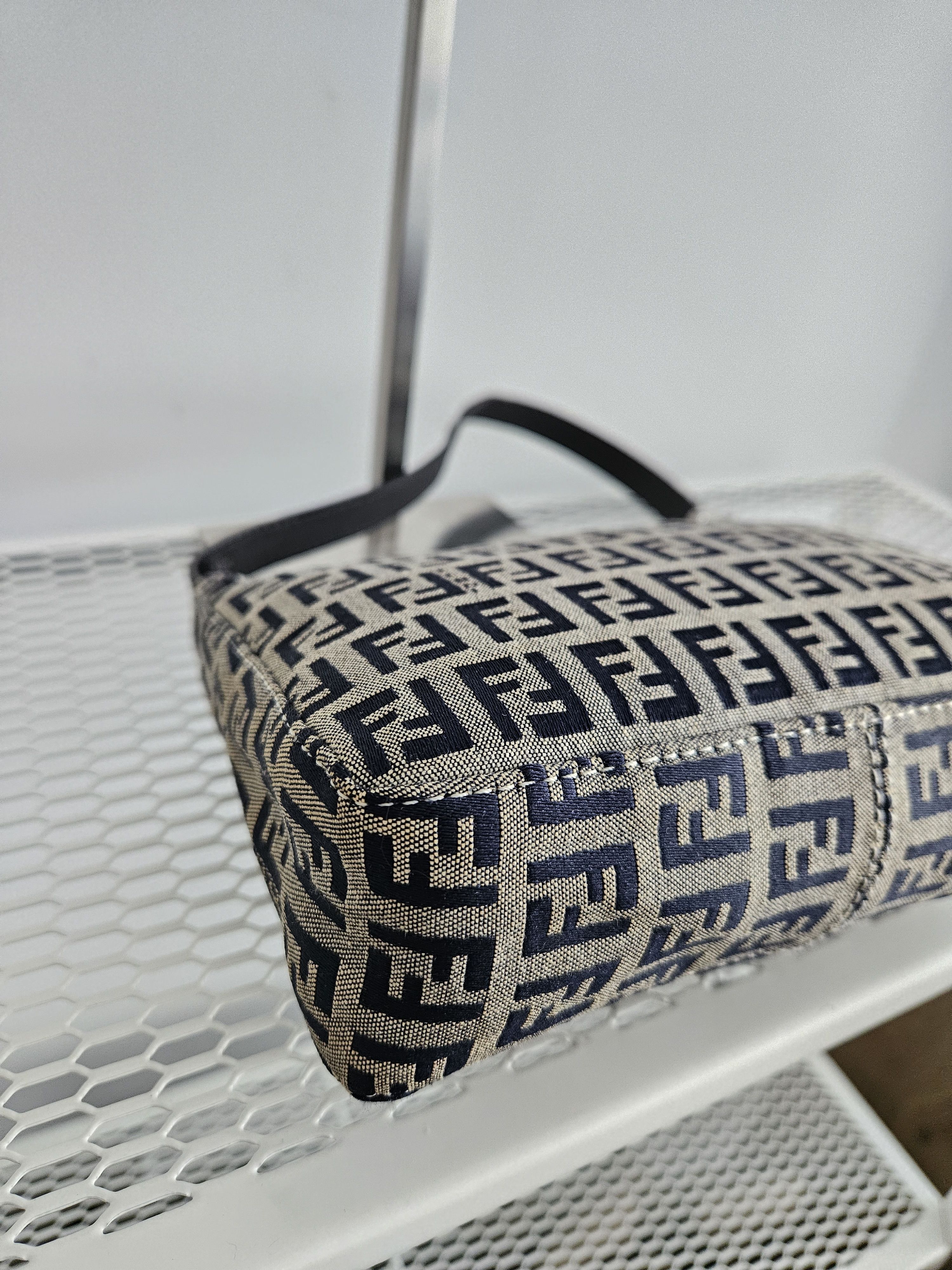 Fendi Fendi zucchino ff monogram canvas mini bag pochette Size ONE SIZE - 16 Thumbnail