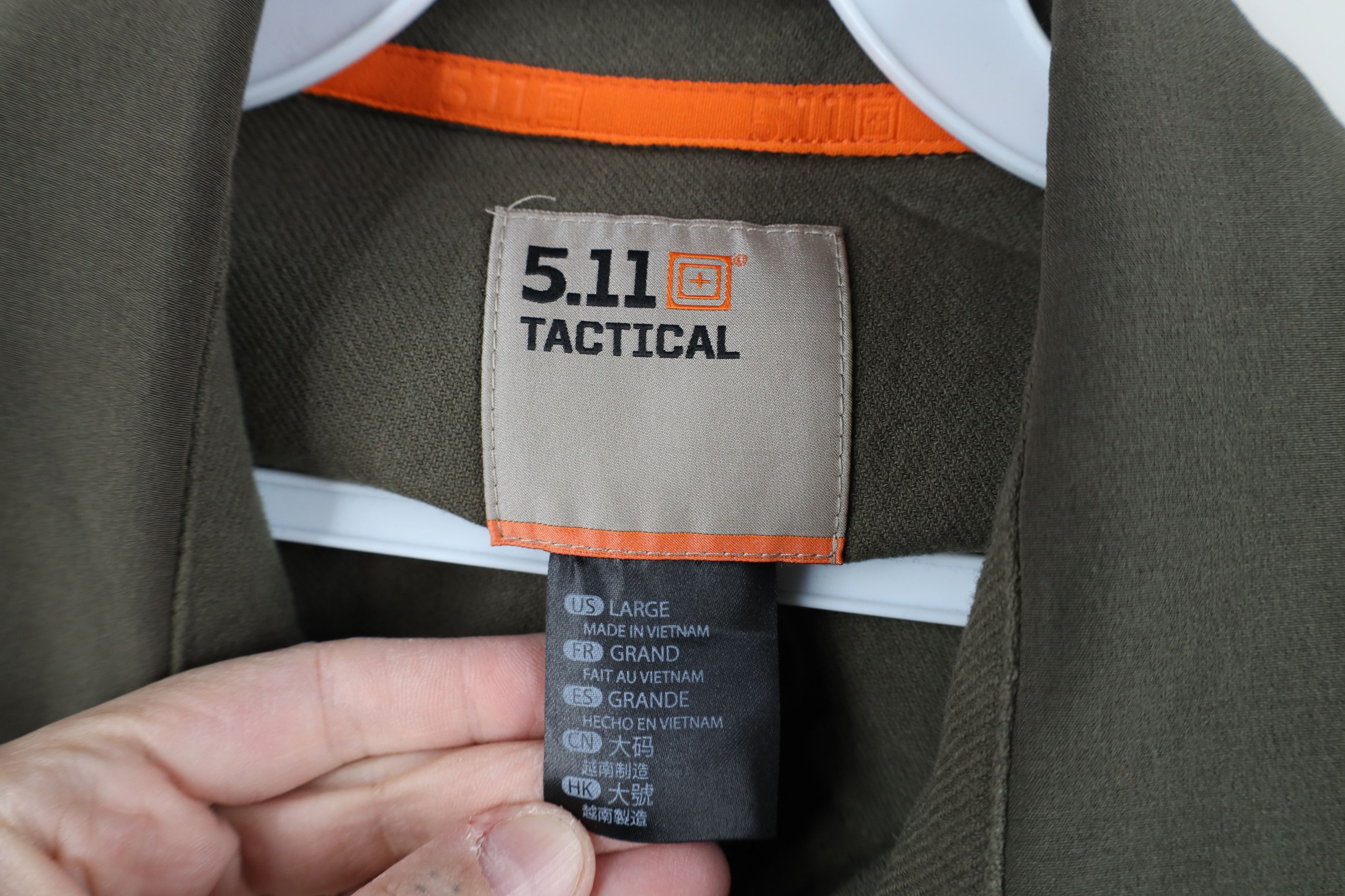 Vintage 5.11 Tactical Series Long Sleeve Snap Button Shirt Green Size US L / EU 52-54 / 3 - 9 Thumbnail