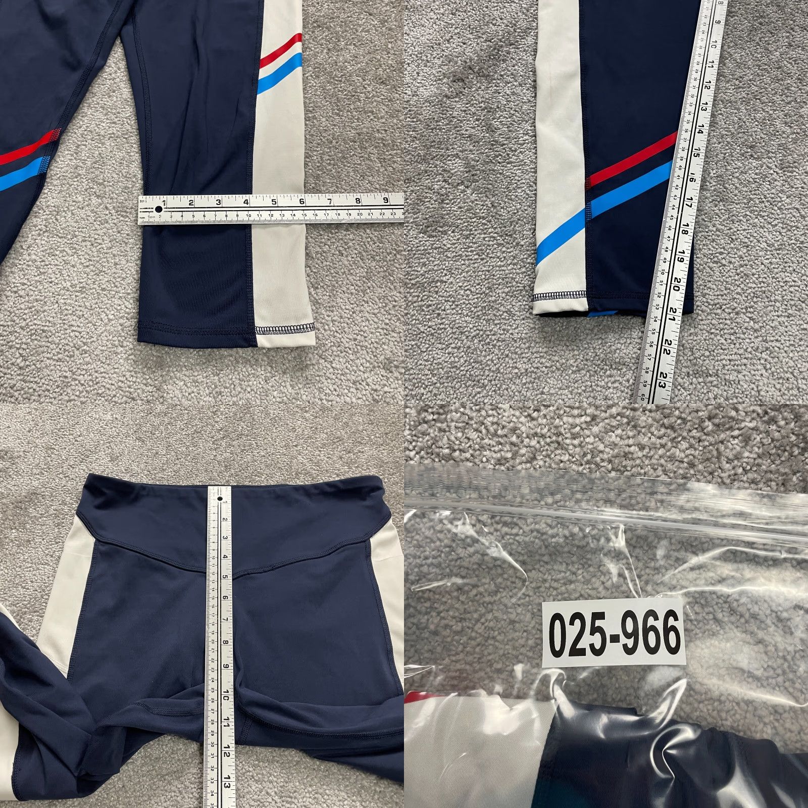 Champion Champion Leggings Womens 28 Blue Cropped High Rise Active Gym Athletic Run 28x21 C9 Size 28" / US 6 / IT 42 - 8 Thumbnail
