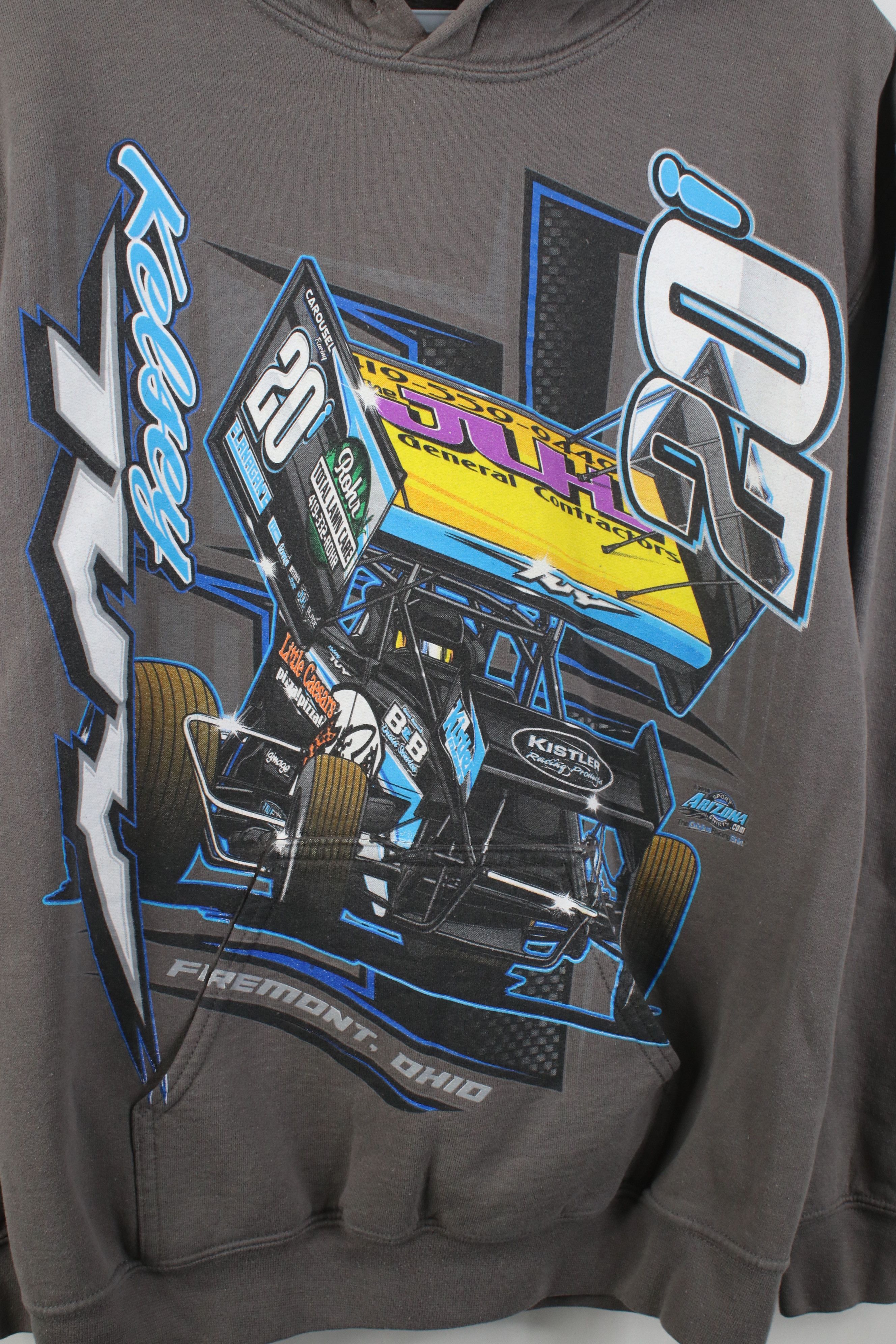 Vintage Y2K Streetwear Kelsey Ivy Racing Hoodie Sweatshirt Gray Size US S / EU 44-46 / 1 - 4 Thumbnail