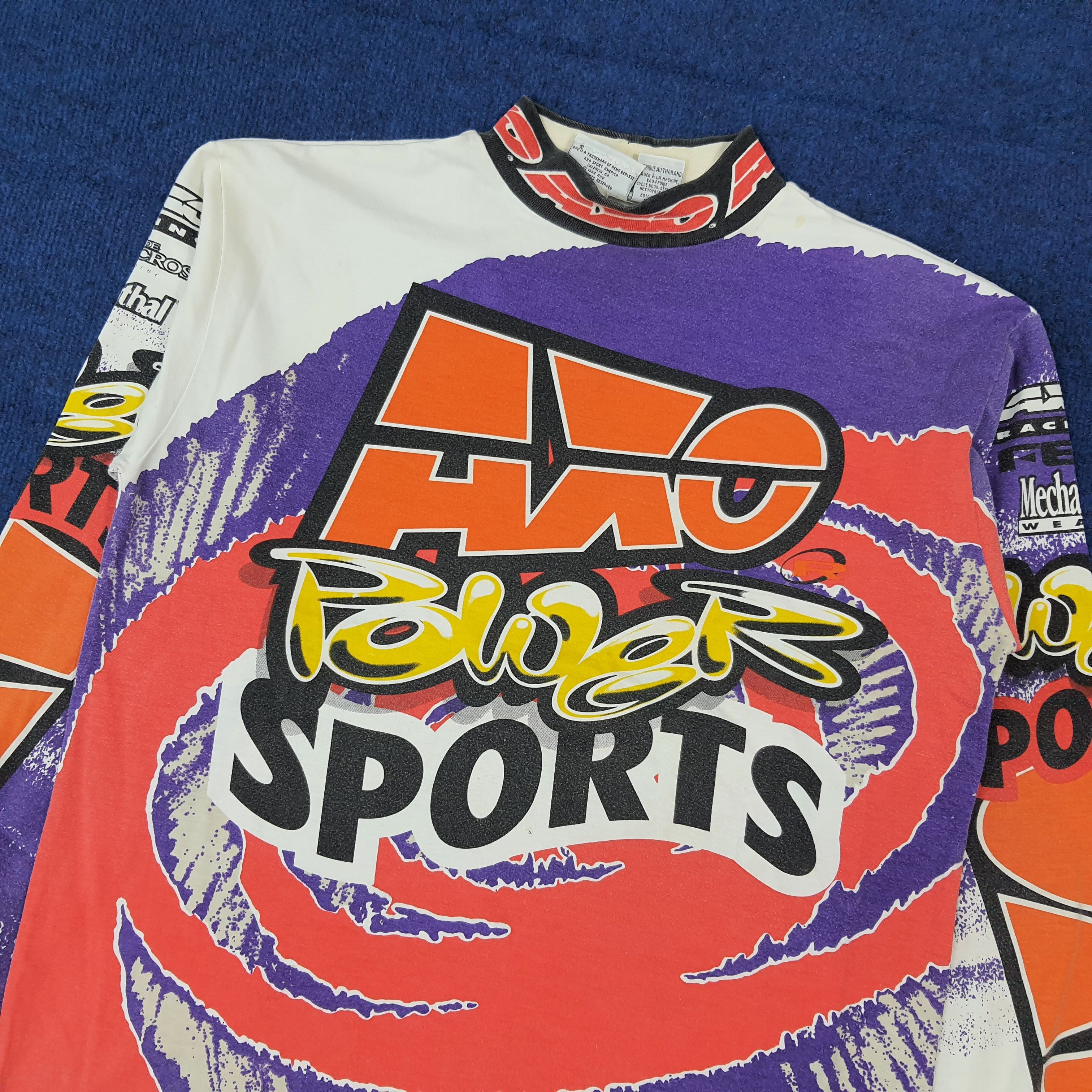 Vintage Vintage 90s AXO Power Sports Racing Dyemax Shirt C276N78 Size US M / EU 48-50 / 2 - 2 Thumbnail