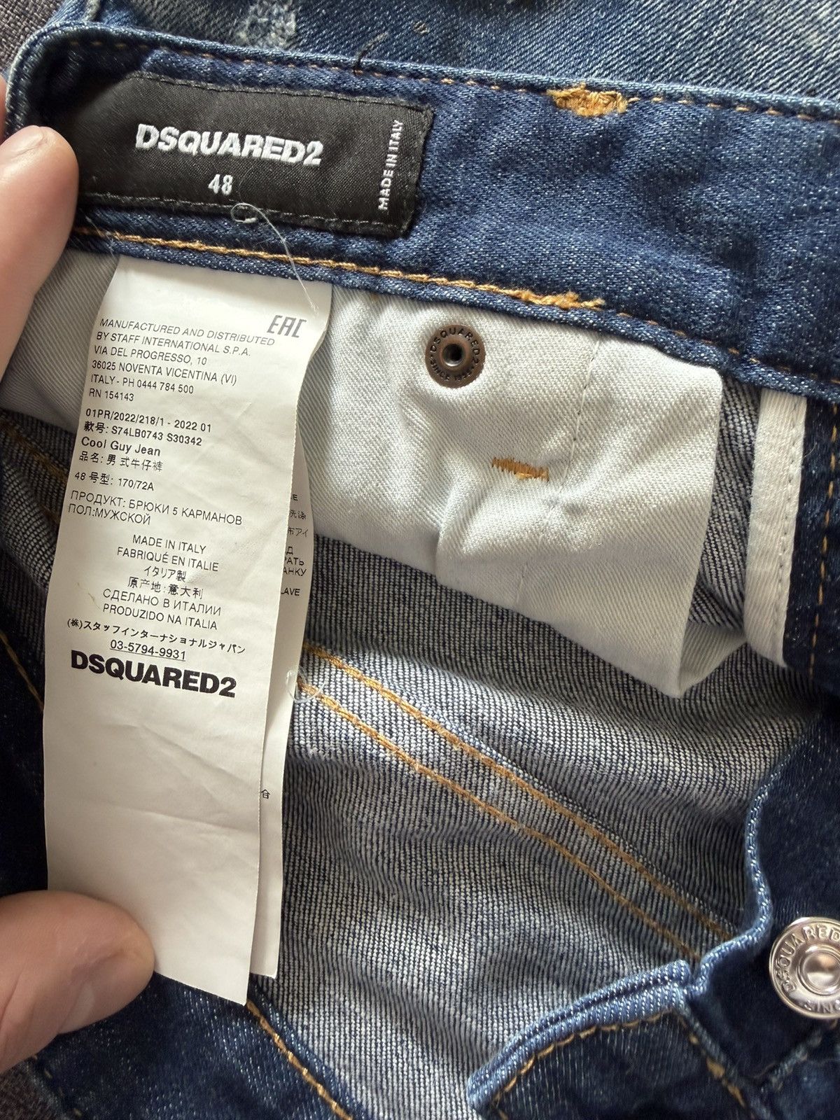 Dsquared2 Dsquared2 Cool Guy Jean Medium Blue Distressed Size 48 / W32 Size US 32 / EU 48 - 4 Thumbnail