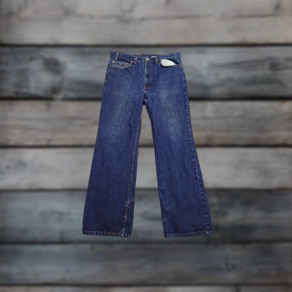 Levi's Vintage Levi's 517 Jeans Mens 36x32 Blue Bootcut Dark Wash Western Rancher Jeans Size US 36 / EU 52 - 1 Thumbnail