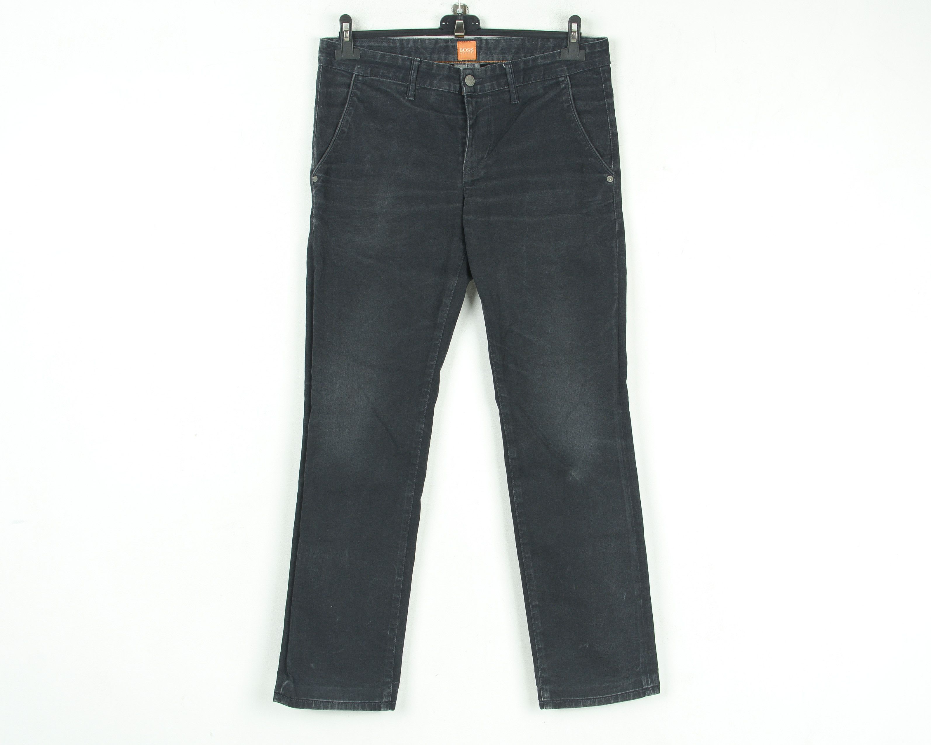 Hugo Boss W32 L32 Slim Jeans Pants Trousers Orange 63 Label Stretch Size US 32 / EU 48 - 1 Thumbnail