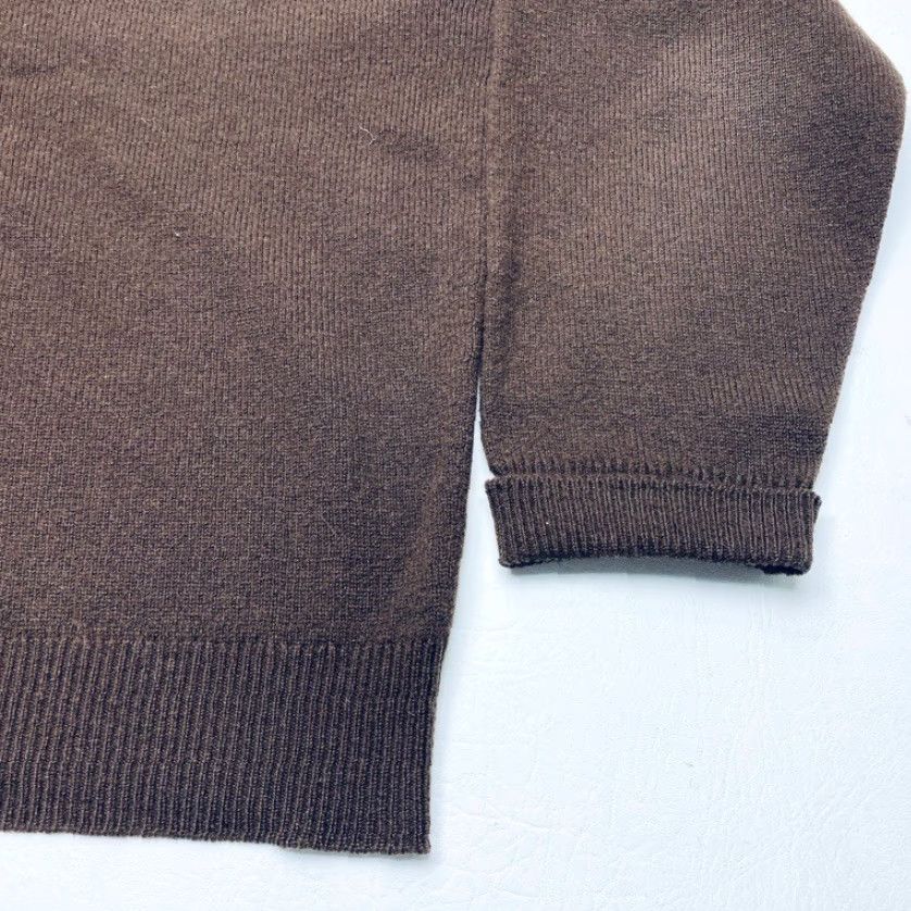 Vintage VINTAGE Alan Paine Lambswool Sweater 1960s V-Neck Brown Grunge Preppy 50s 60s Wool Casual Mens Sweatshirt Size US M / EU 48-50 / 2 - 4 Thumbnail