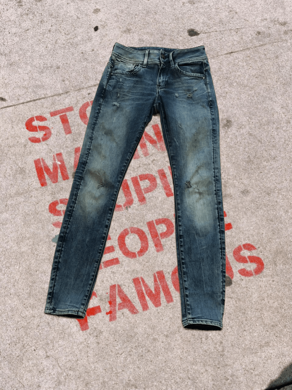 G-Star G STAR LYNN SKINNY MID STREETWEAR JEANS PANTS W28 L30 Size 28" / US 6 / IT 42 - 1 Thumbnail