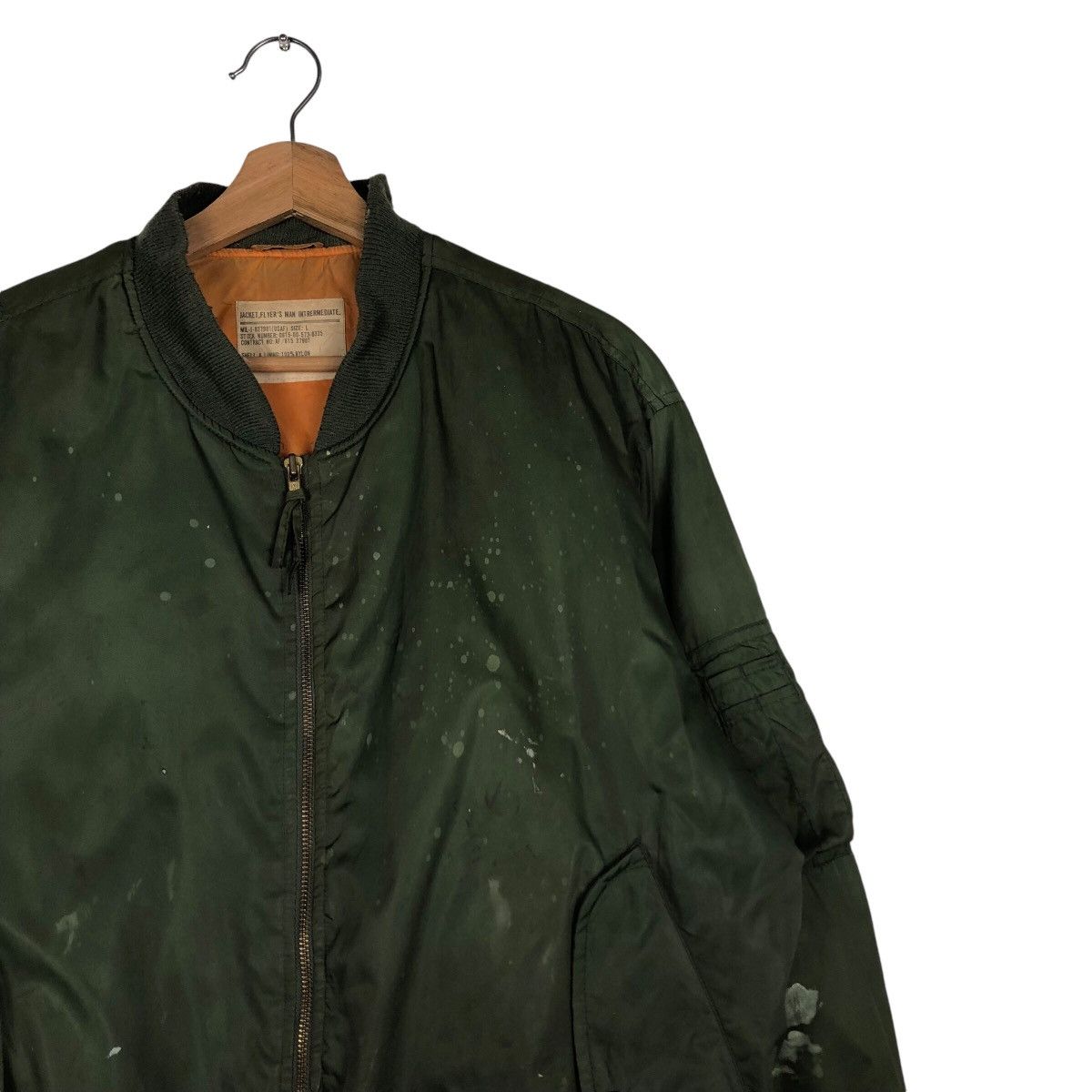 Japanese Brand 📌Vintage Fly Bomber Jacket Biker Military Collections Size US L / EU 52-54 / 3 - 7 Thumbnail
