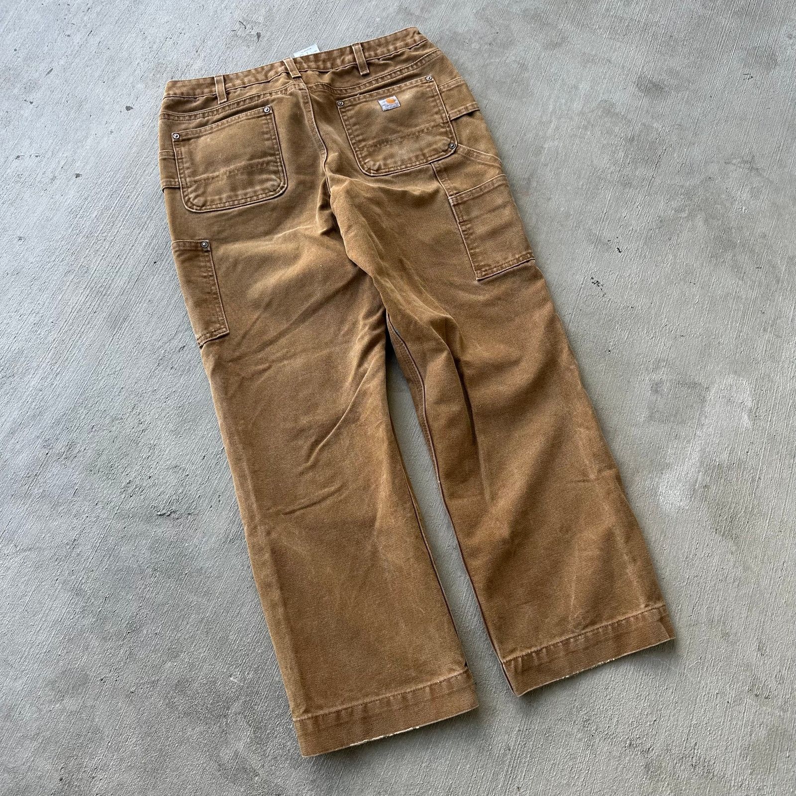 Carhartt Vintage Y2K Carhartt WOMENS brown double knee work pants Size US 32 / EU 48 - 5 Thumbnail