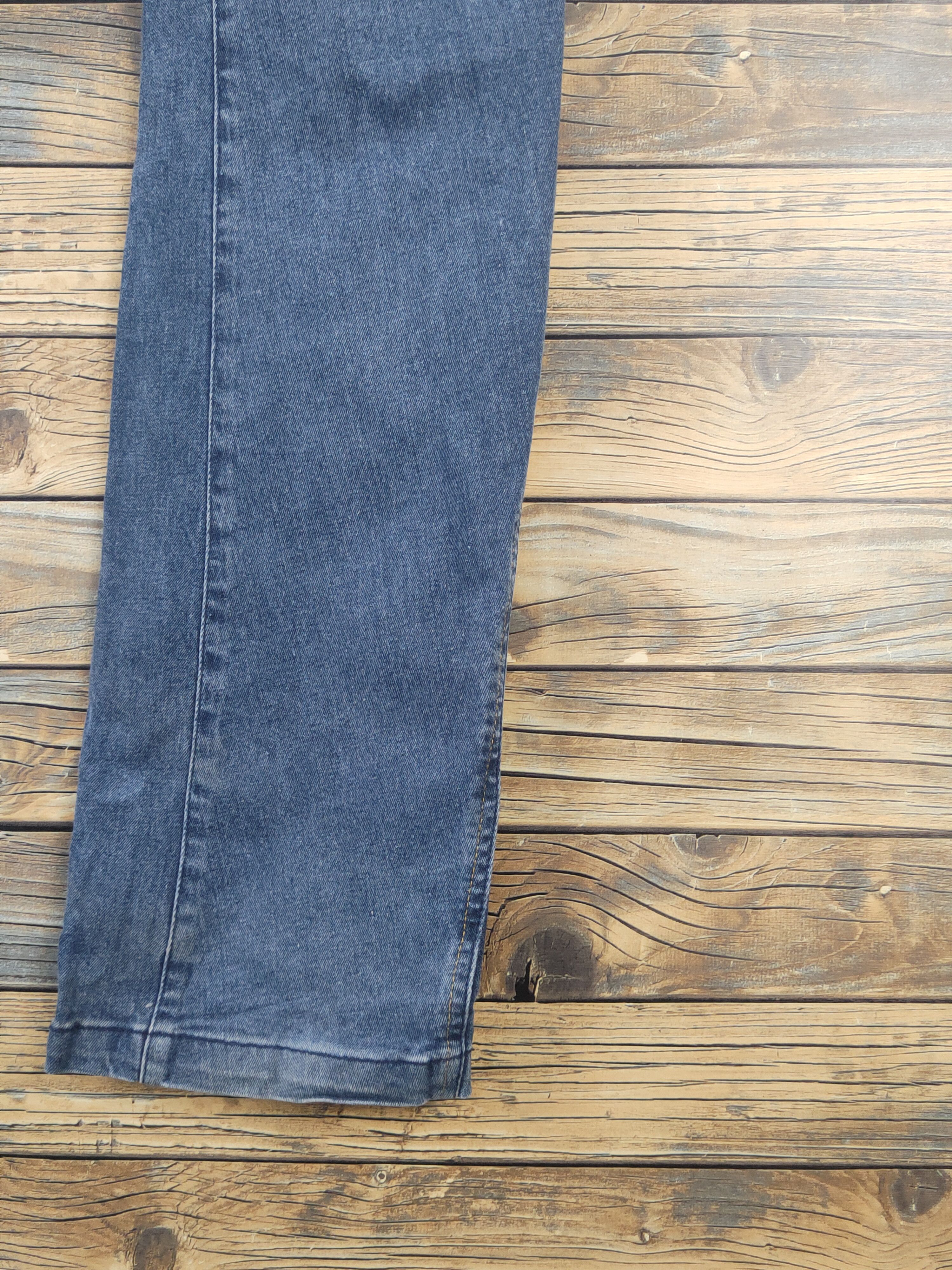 Japanese Brand FieldCore Dark Blue Distressed Ripped Jeans #W2005 Size US 35 - 12 Thumbnail