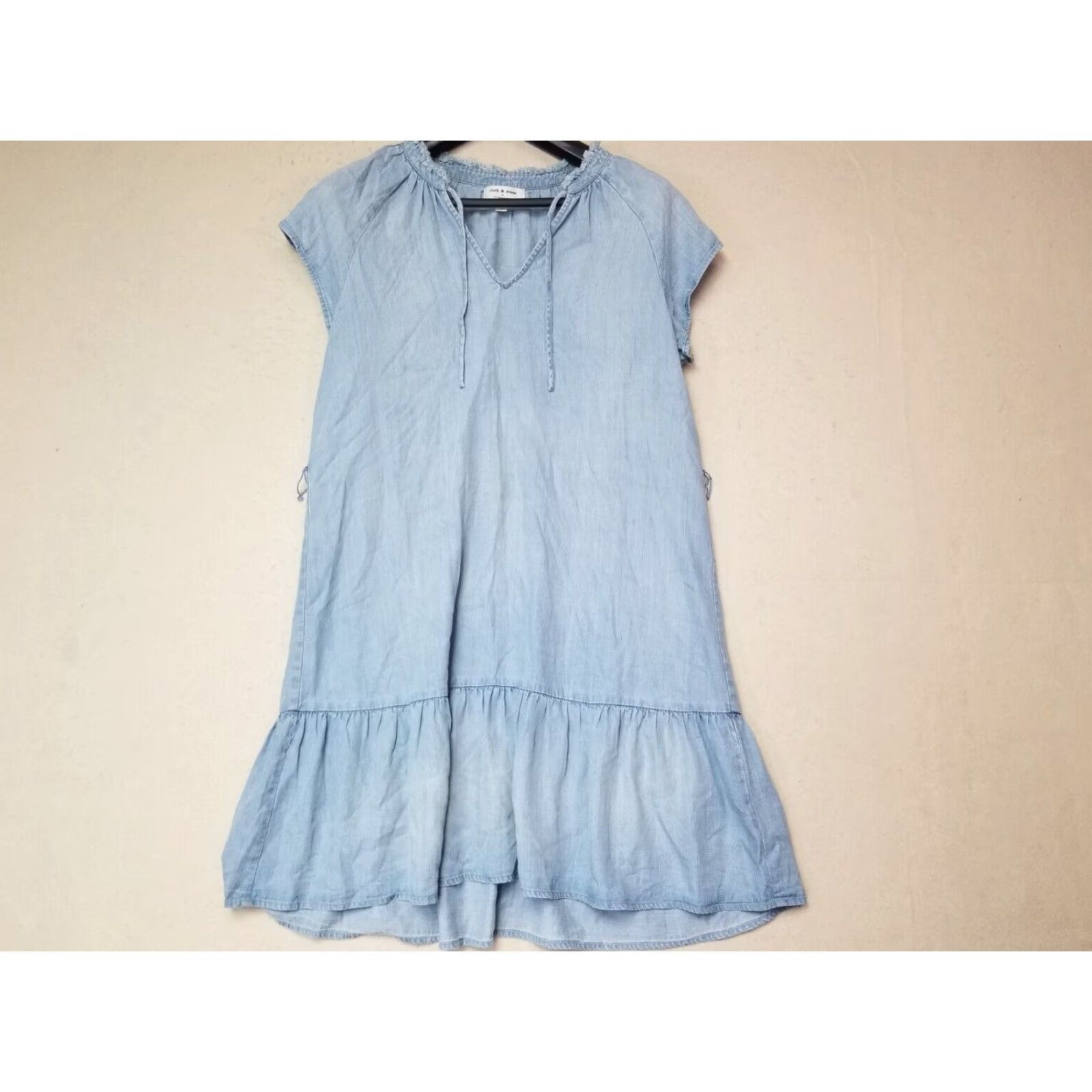 Anthropologie Cloth & Stone By Anthropologie Dress Womens Size Medium Blue Tencel Casual Size M / US 6-8 / IT 42-44 - 2 Thumbnail