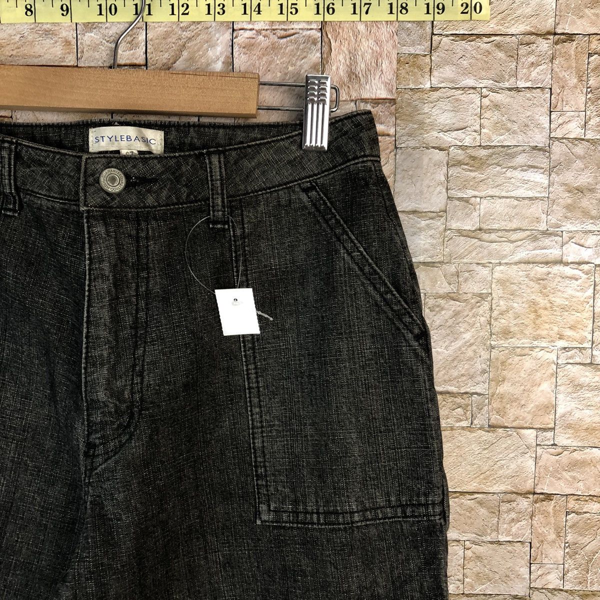 Japanese Brand Style Basic Black vintage Cargo casual Pants #A1141 Size 26" / US 2 / IT 38 - 8 Thumbnail