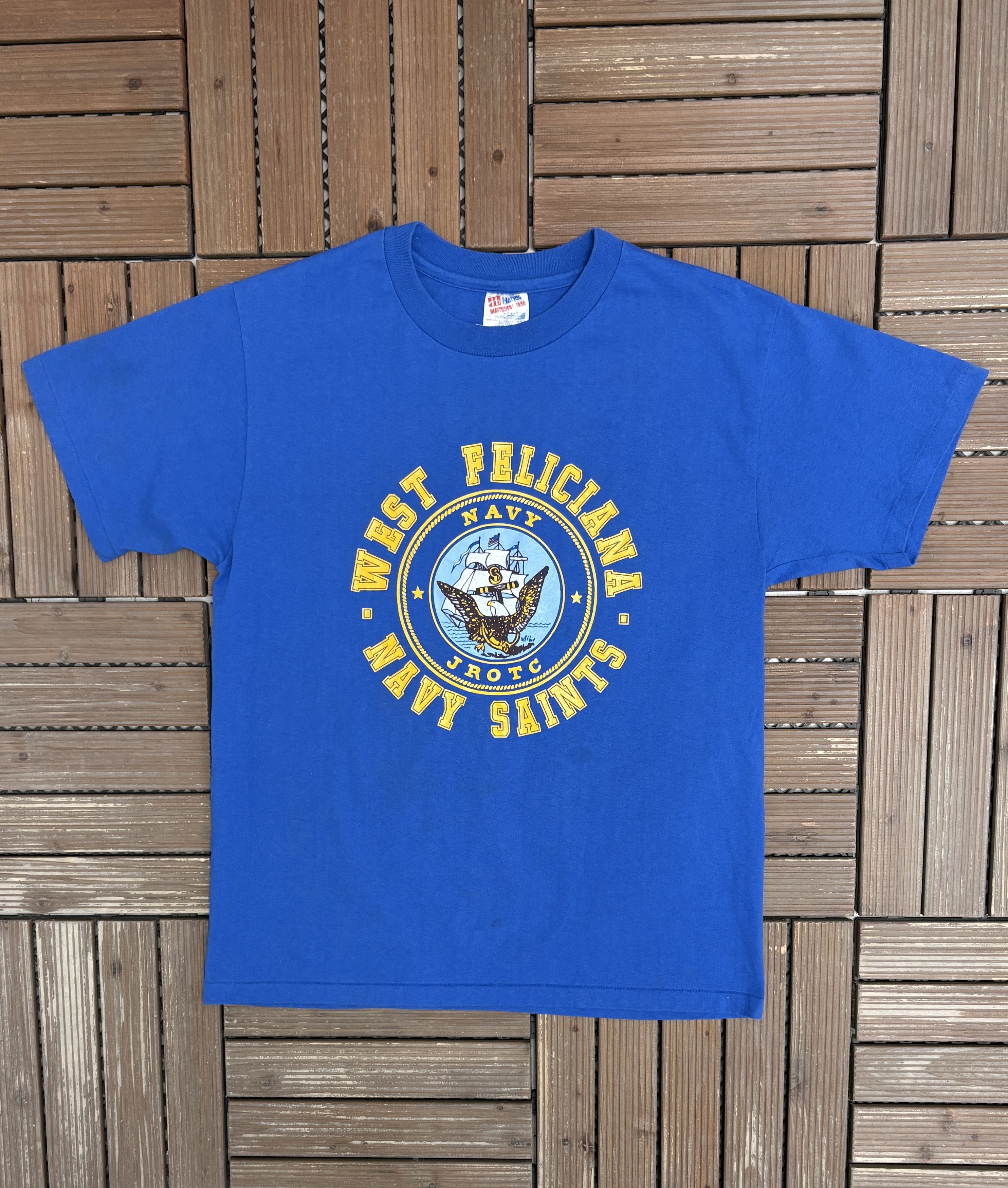 Vintage West Feliciana Navy Saints Vintage Made in USA T-Shirt Tee Size US L / EU 52-54 / 3 - 1 Thumbnail