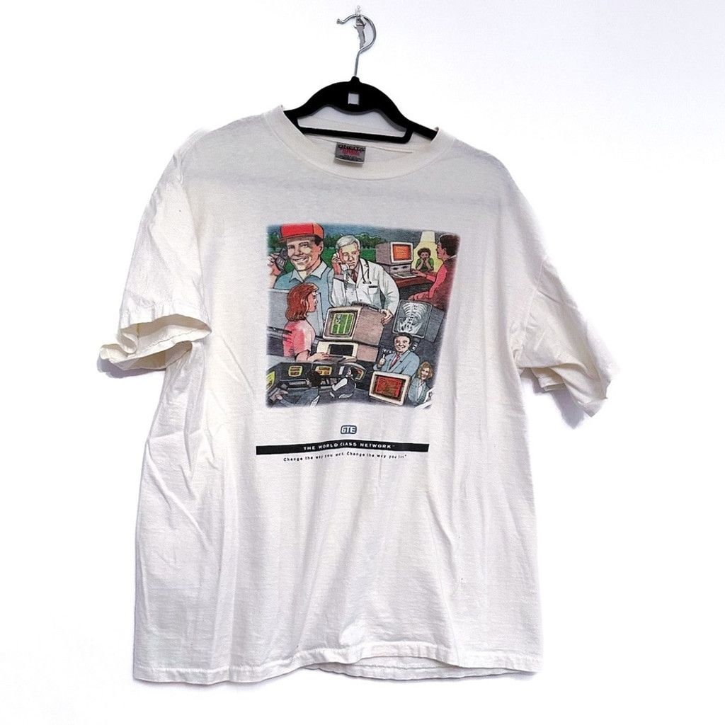 Vintage TWC Network Promo T-Shirt Oneita Power Tee Tech Nostalgia XL Size US XL / EU 56 / 4 - 3 Thumbnail