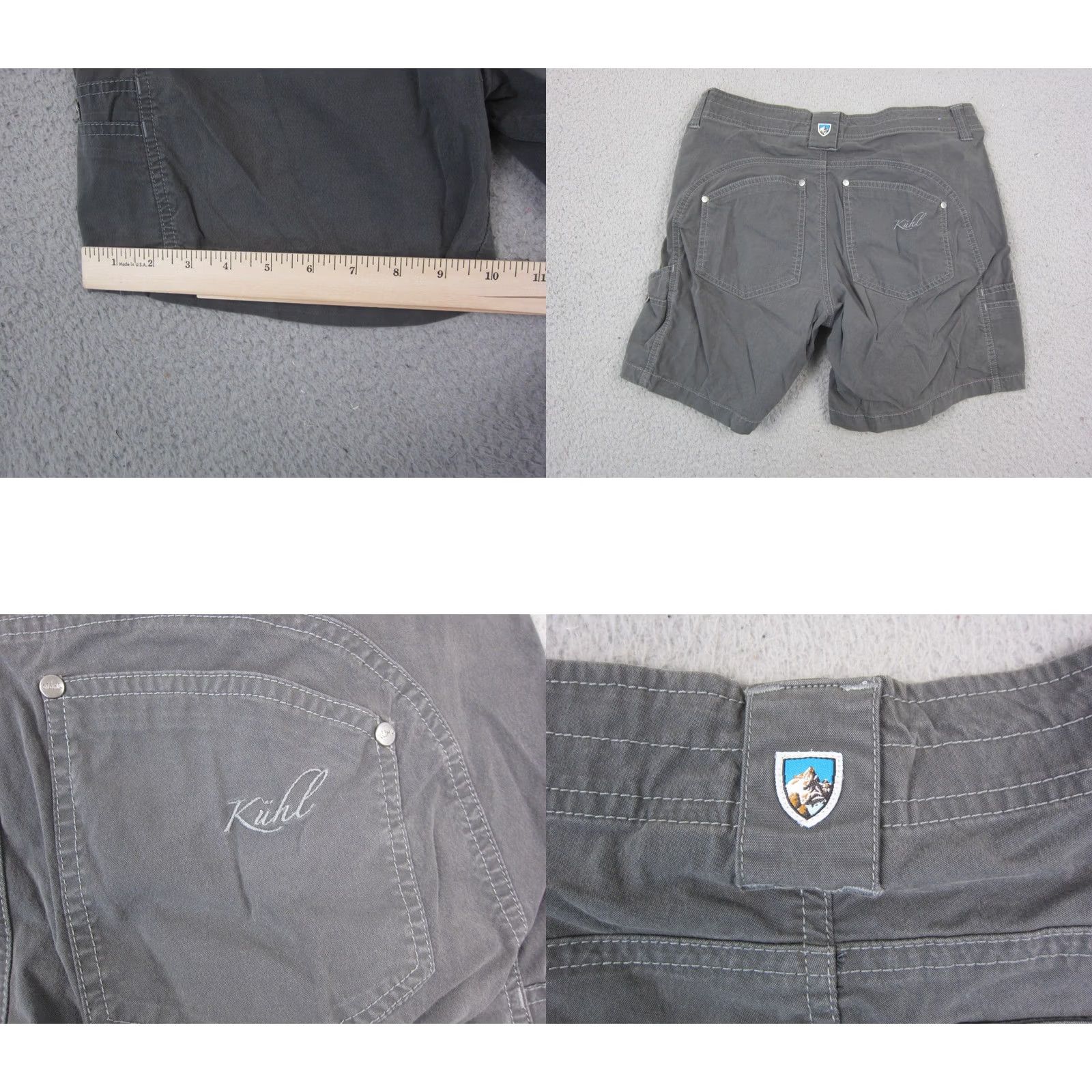 Vintage Kuhl Shorts Womens Size 6 Gray Cargo Outdoor Stretch Hiking Ladies Camping Size 28" / US 6 / IT 42 - 8 Thumbnail