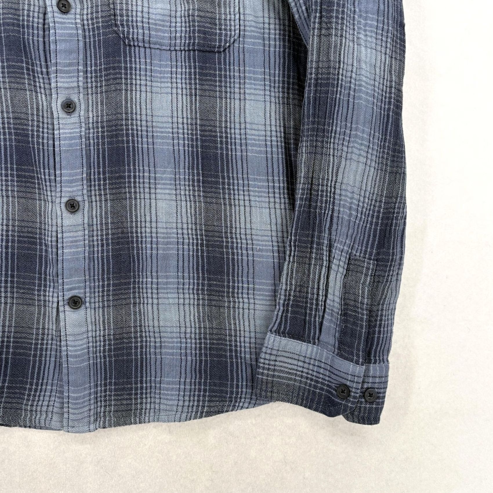 Express Express Shirt Mens Large Blue Plaid Long Sleeve Button Up Casual Cotton Preppy Size US L / EU 52-54 / 3 - 3 Thumbnail