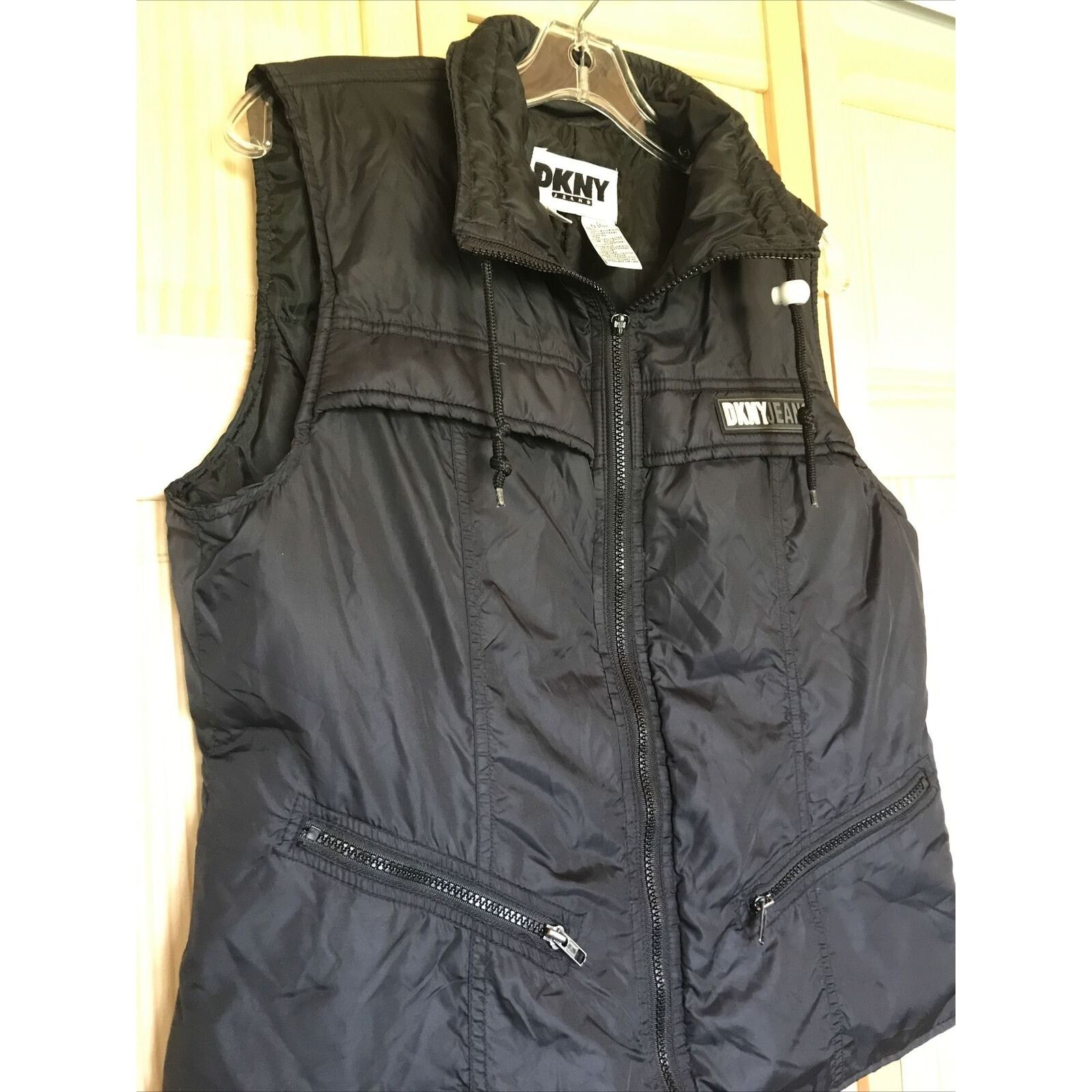 DKNY DKNY VTG Women’s S Black Down Insulated Full Zip Puffer Vest Size S / US 4 / IT 40 - 5 Thumbnail