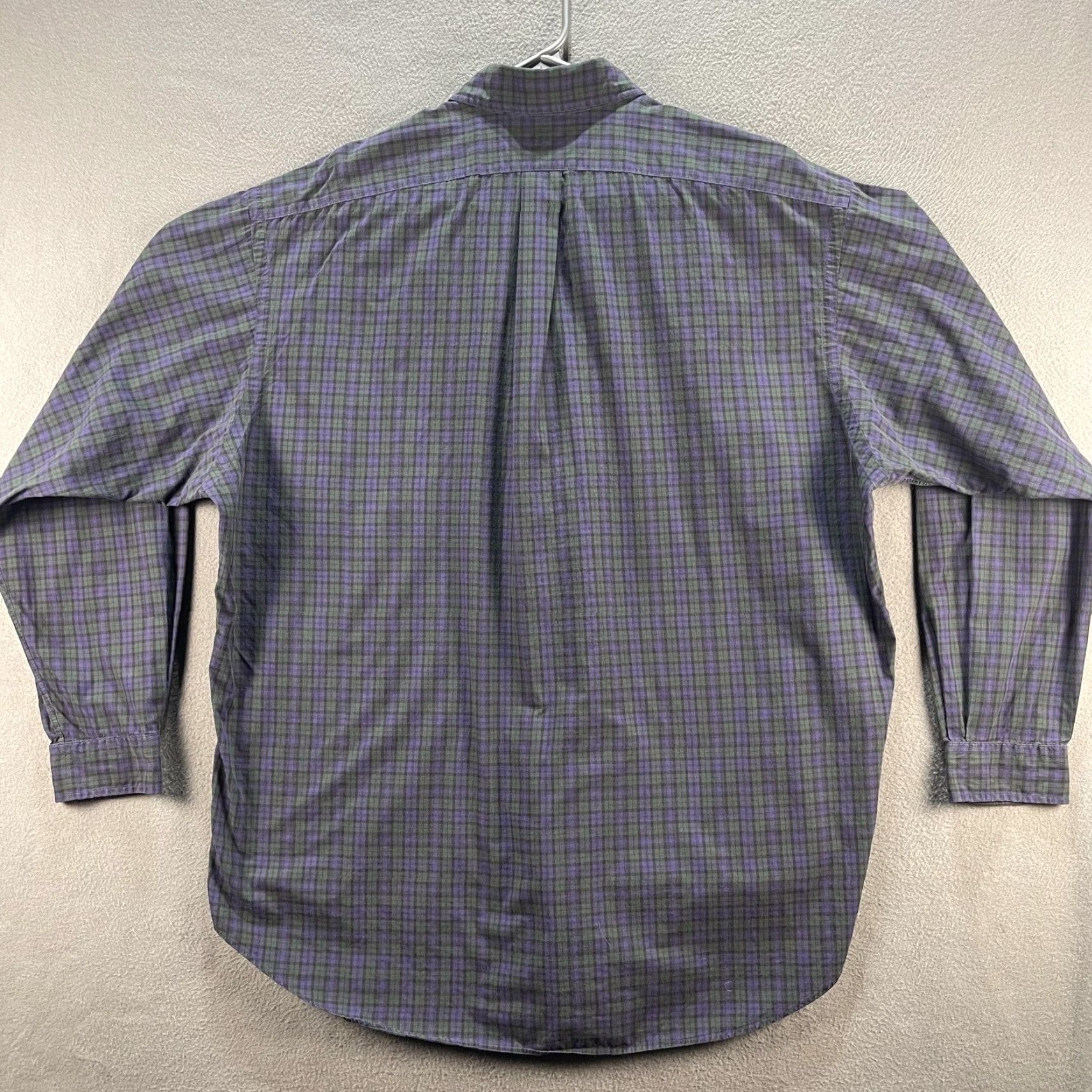 Ralph Lauren VINTAGE Ralph Lauren Shirt Mens XL Plaid Blake Button Down Long Sleeve Classic Dress Shirt Size 46R - 3 Thumbnail