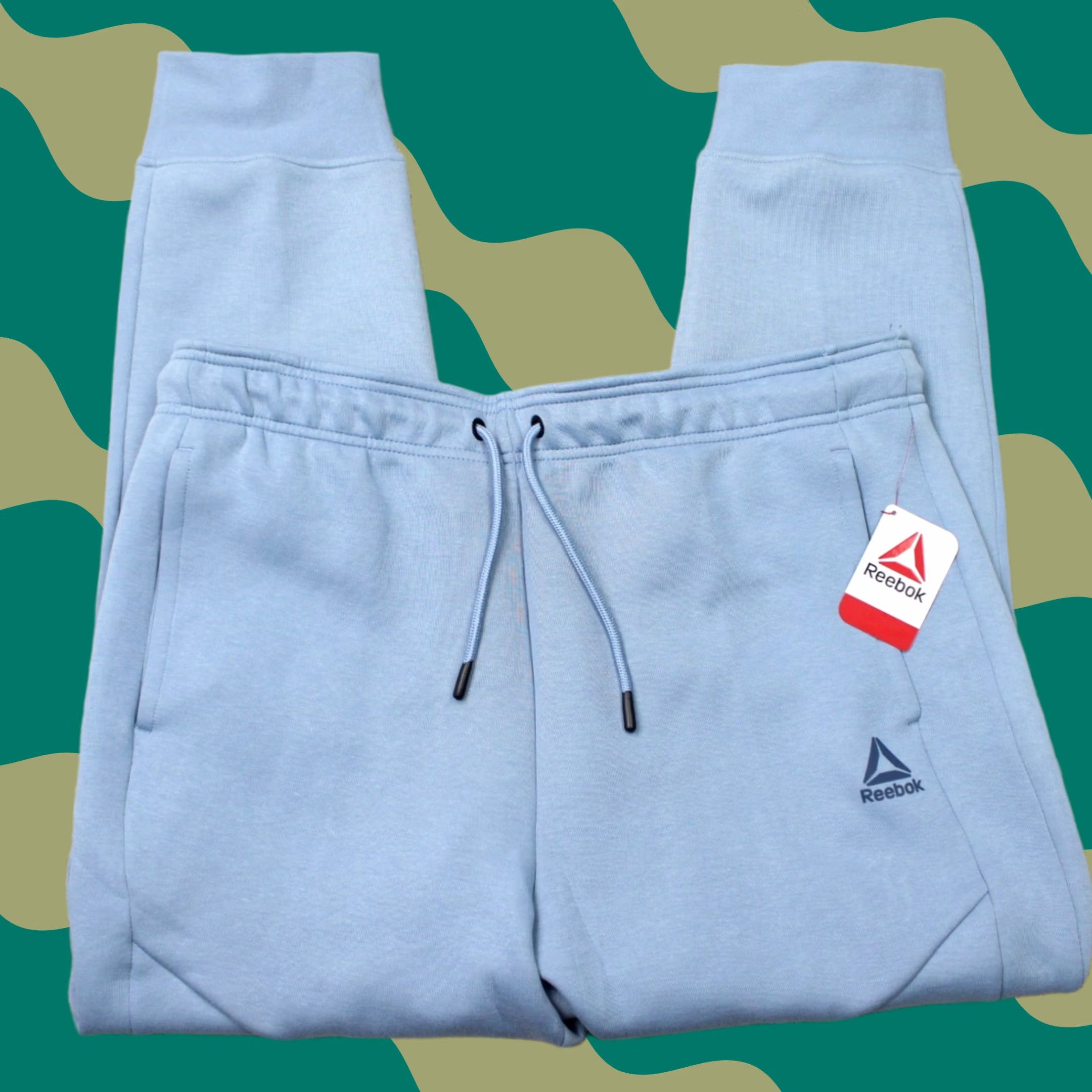 Reebok Reebok Momentum XL Blue Sweatpants NWT Mens Slim Tapered Fleece Elastic Waist Joggers Pants Size US 36 / EU 52 - 1 Thumbnail