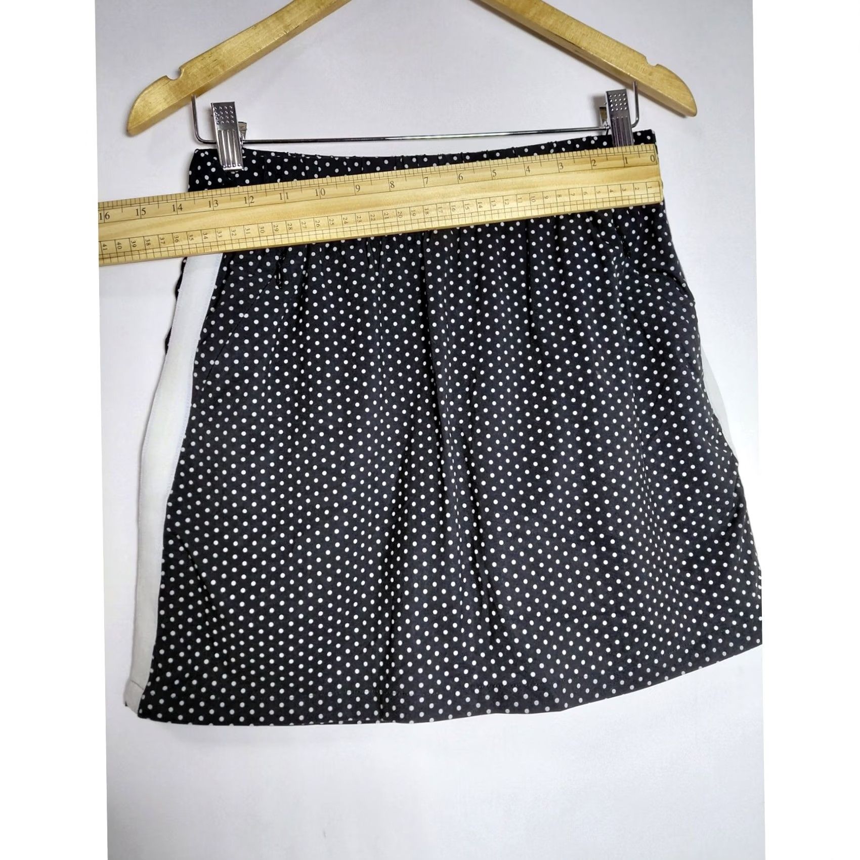 Talbots T by Talbots Skirt Polka Dot Black White Knit XS Women A-Line Short Casual Spring Summer Size 26" / US 2 / IT 38 - 5 Thumbnail