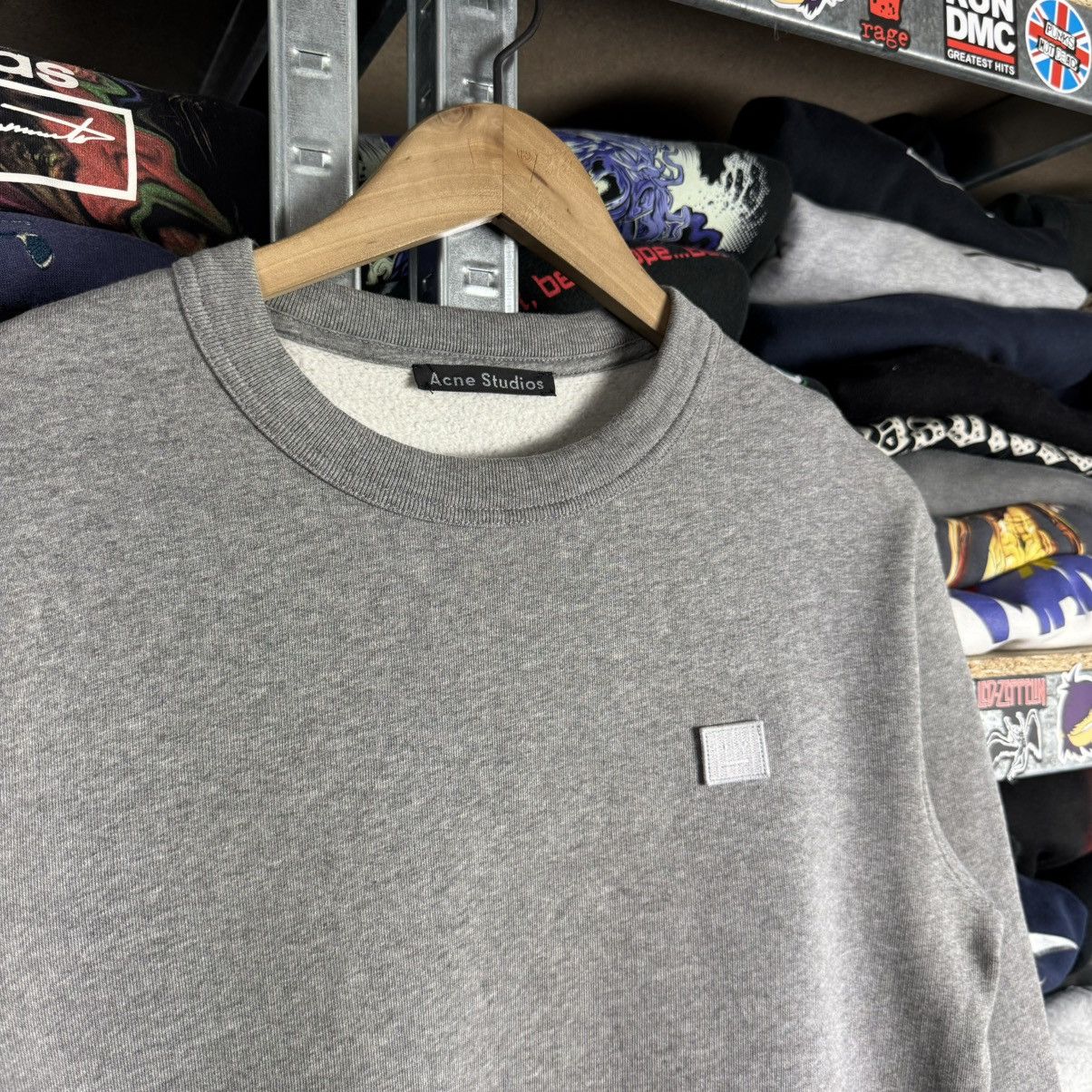 Acne Studios ACNE STUDIOS FAIRVIEW FACE SWEATSHIRT CREWNECK XXS Size US XXS / EU 40 - 2 Thumbnail