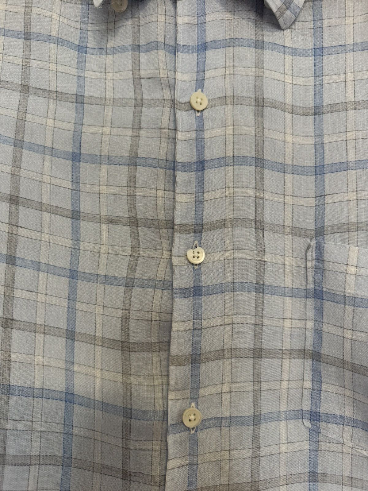 Ermenegildo Zegna Zegna Checkered Shirt Men’s Size US XL / EU 56 / 4 - 4 Thumbnail