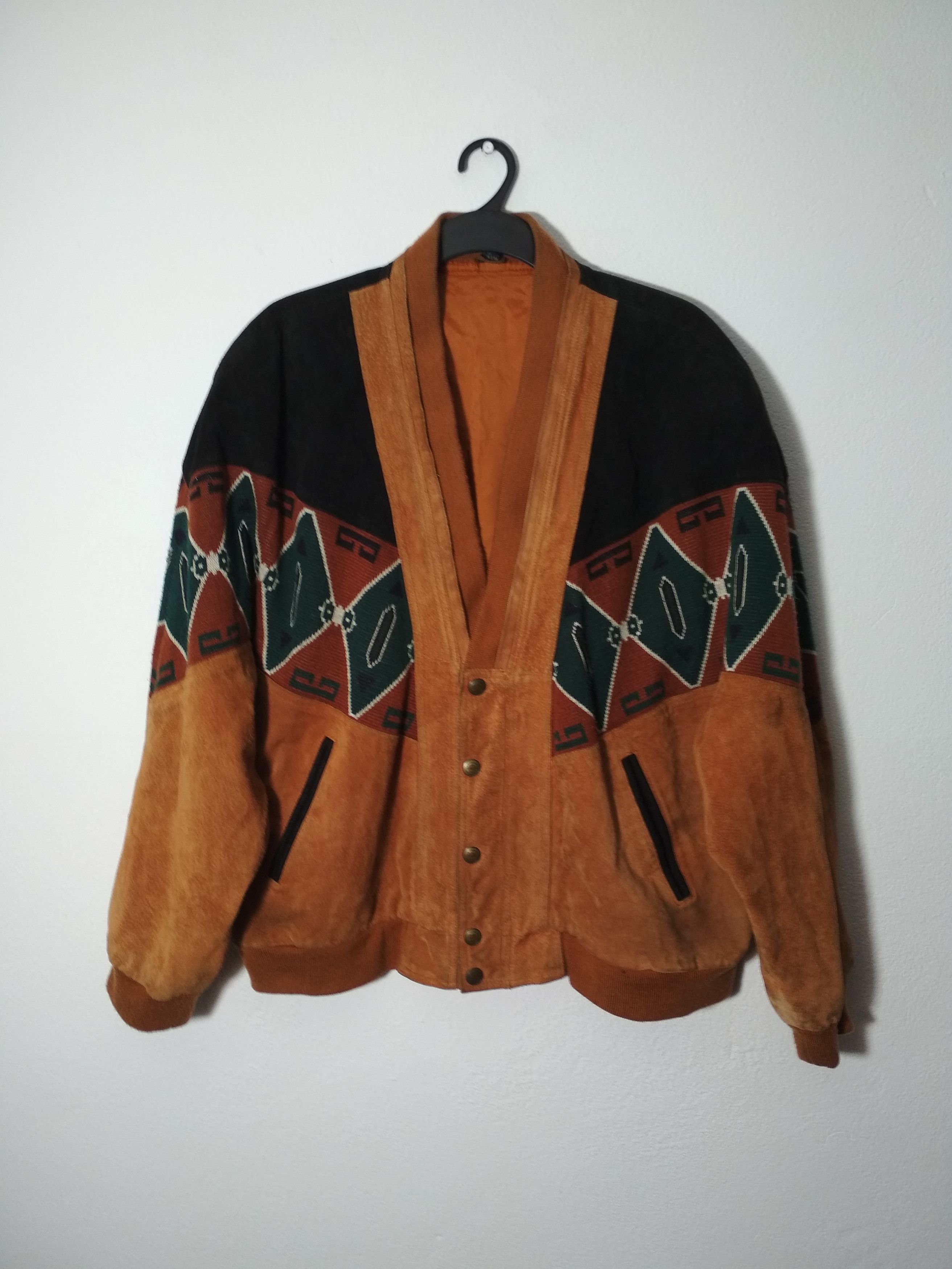 Vintage Vintage BERTO LUCCI Genuine Leather Bomber Jacket Retro Rare Size US L / EU 52-54 / 3 - 2 Thumbnail