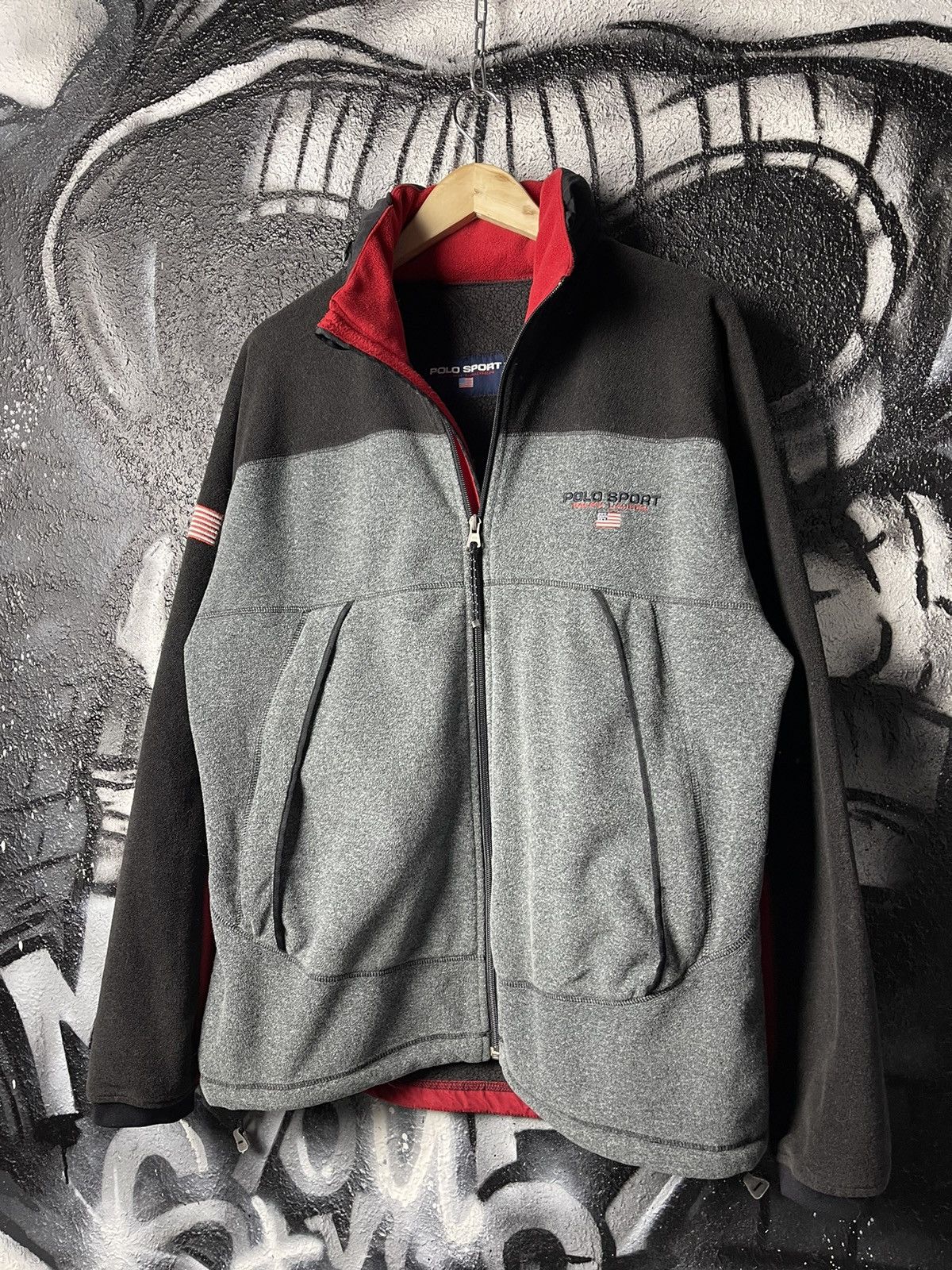 Polo Ralph Lauren Vintage Polo Sport Ralph Lauren Full Zip Fleece Polartec JKT Size US M / EU 48-50 / 2 - 1 Thumbnail