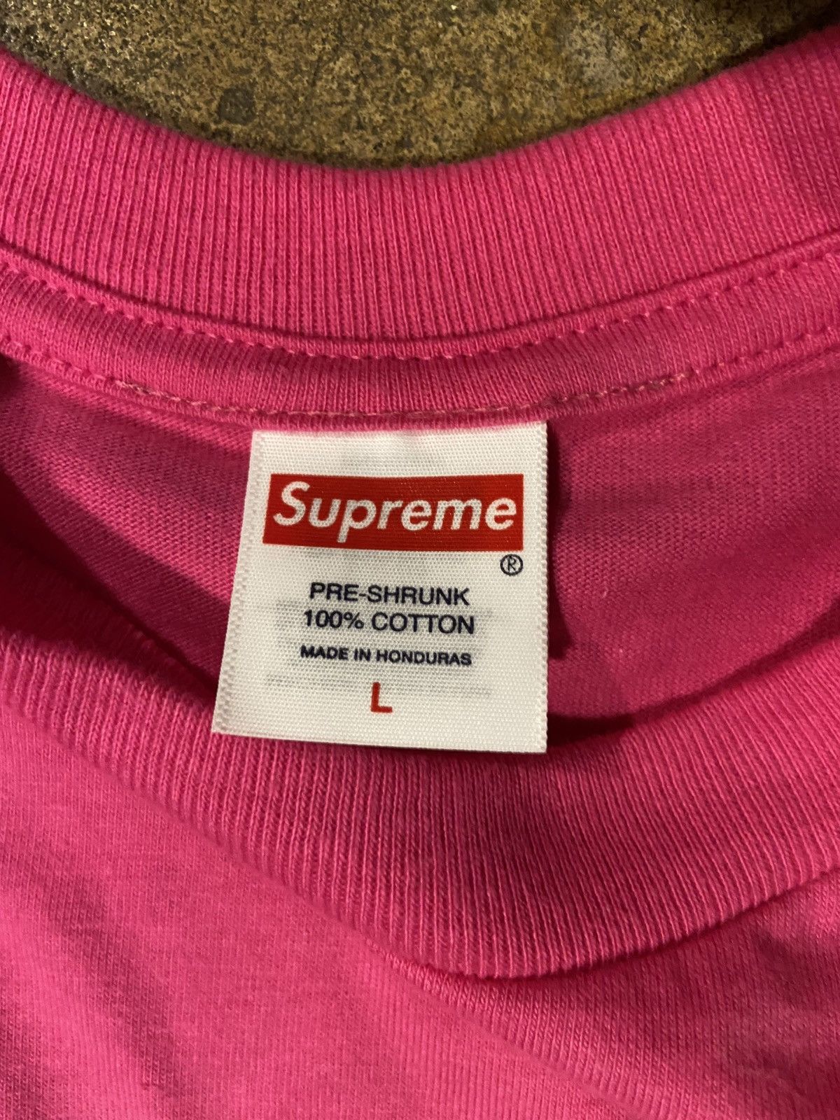 Supreme Supreme Painted Tee Fuchsia / Pink Size US L / EU 52-54 / 3 - 2 Thumbnail