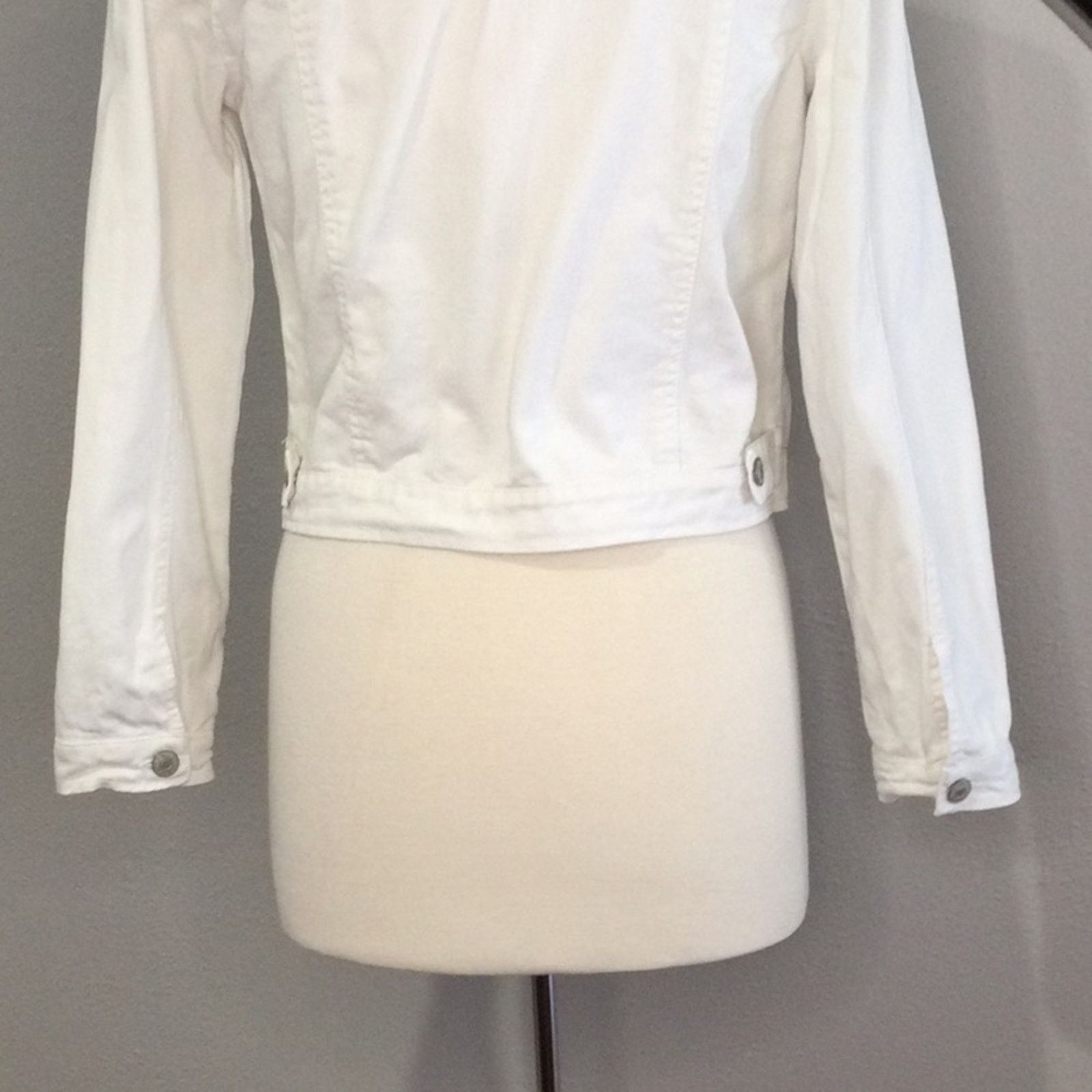 Other Love Tree Denim White Distressed Jean Jacket Small Size S / US 4 / IT 40 - 10 Thumbnail