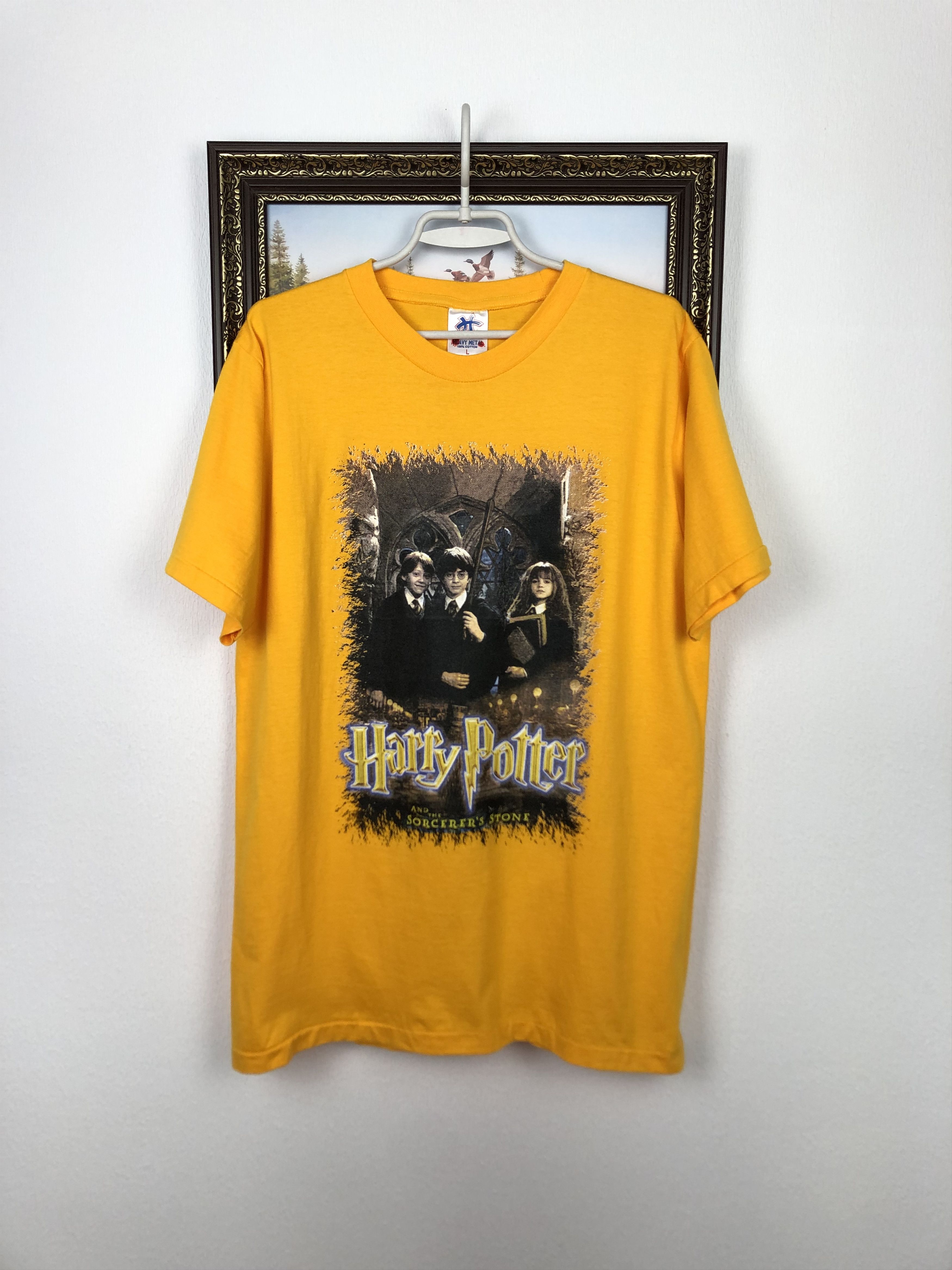Vintage Harry Potter Sorcerer's Stone Shirt Promo Tee Over