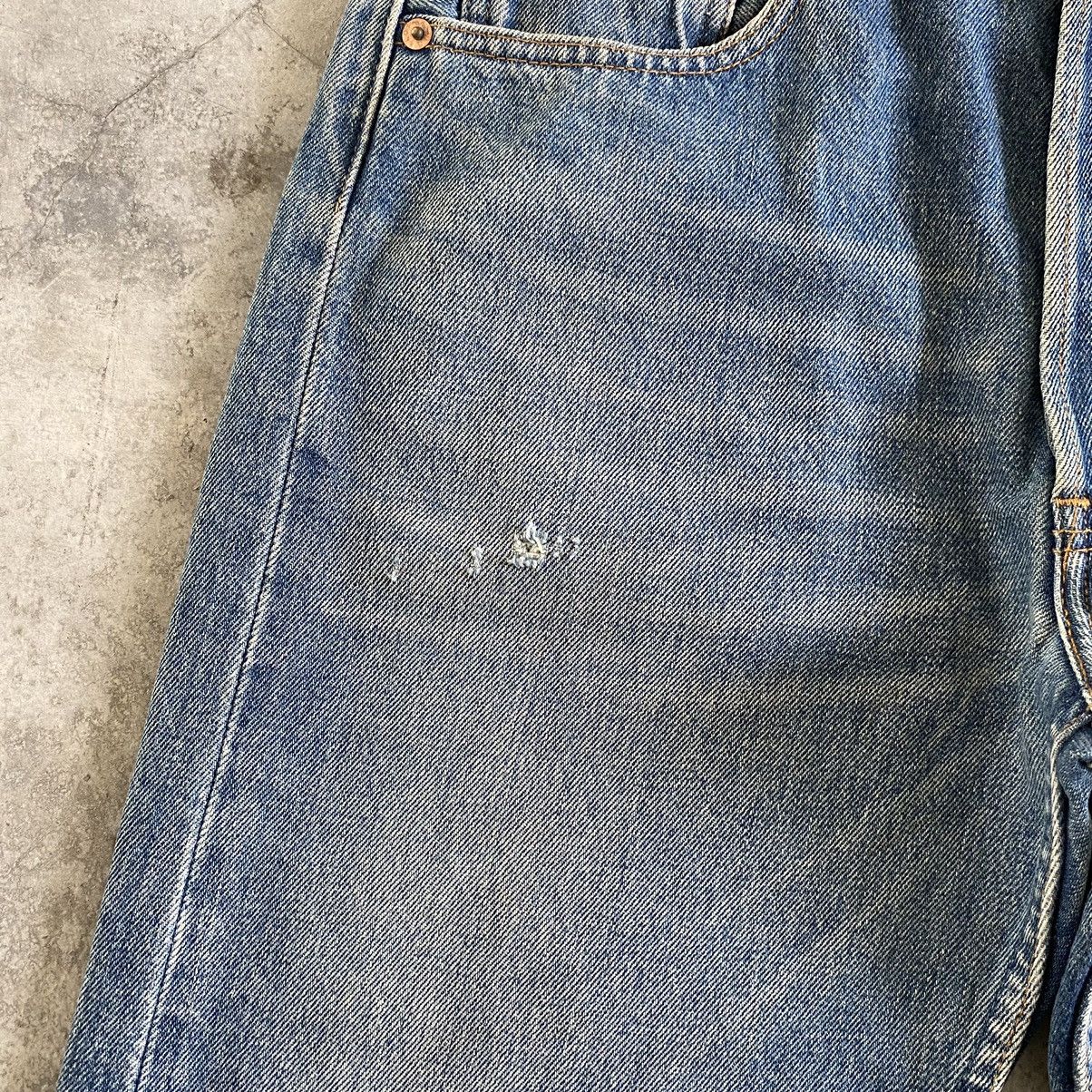 Levi's Vintage 1996 Levi’s 501 Faded Blue Ripped Denim Jeans Size US 31 - 6 Thumbnail