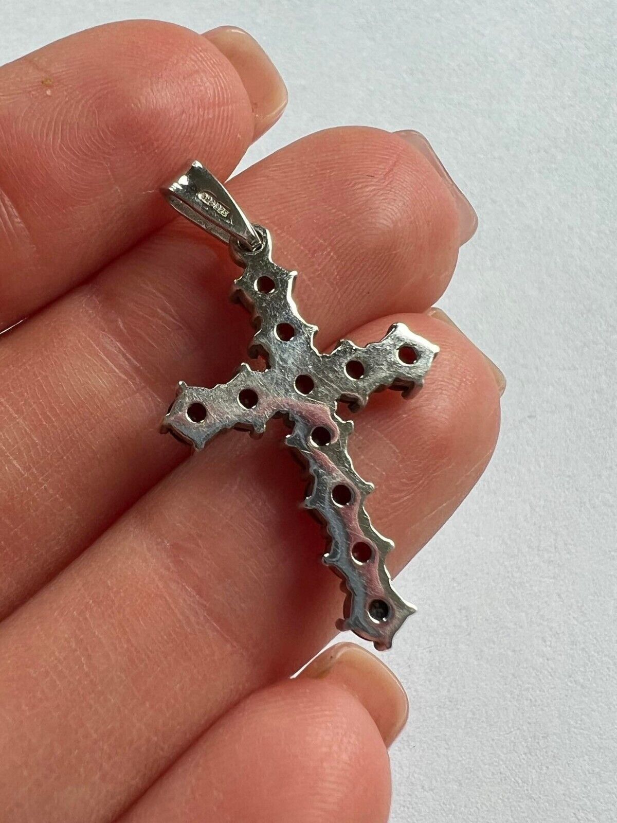 Vintage Beautiful Sterling Silver 925 Jewelry Pendant Italy Marked Size ONE SIZE - 7 Thumbnail