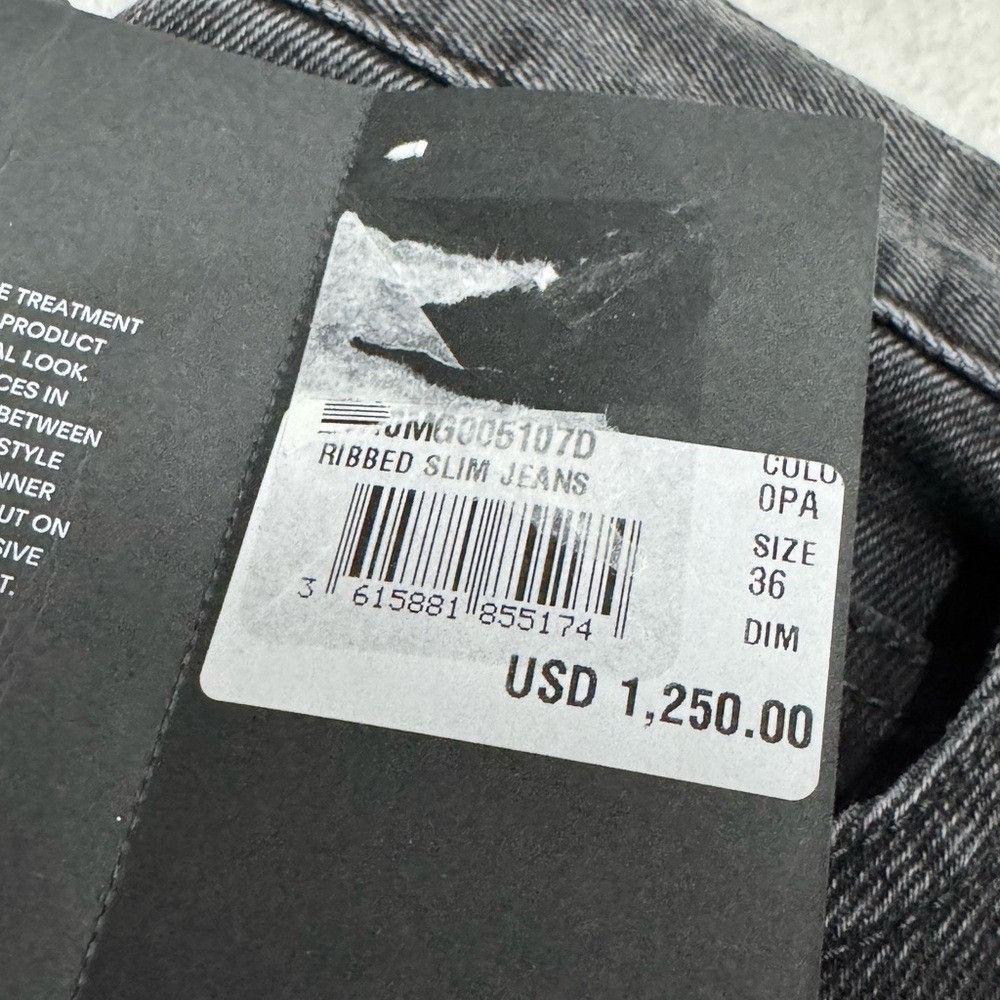 Balmain Balmain Slim Cut Cotton Jeans Ribbed Black Men’s Size 36 Size US 36 / EU 52 - 5 Thumbnail