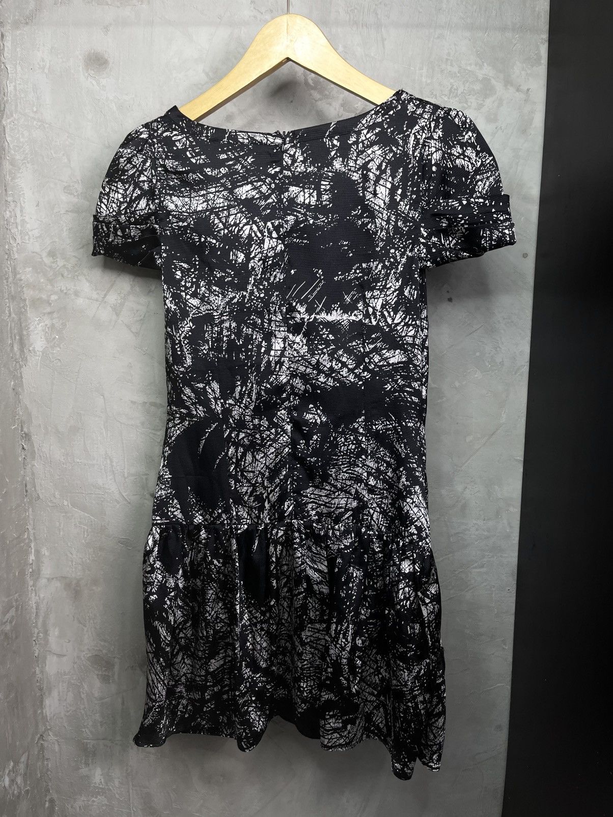 Just Cavalli Just Cavalli Marble Abstract Black Midi Dress Size S / US 4 / IT 40 - 5 Thumbnail