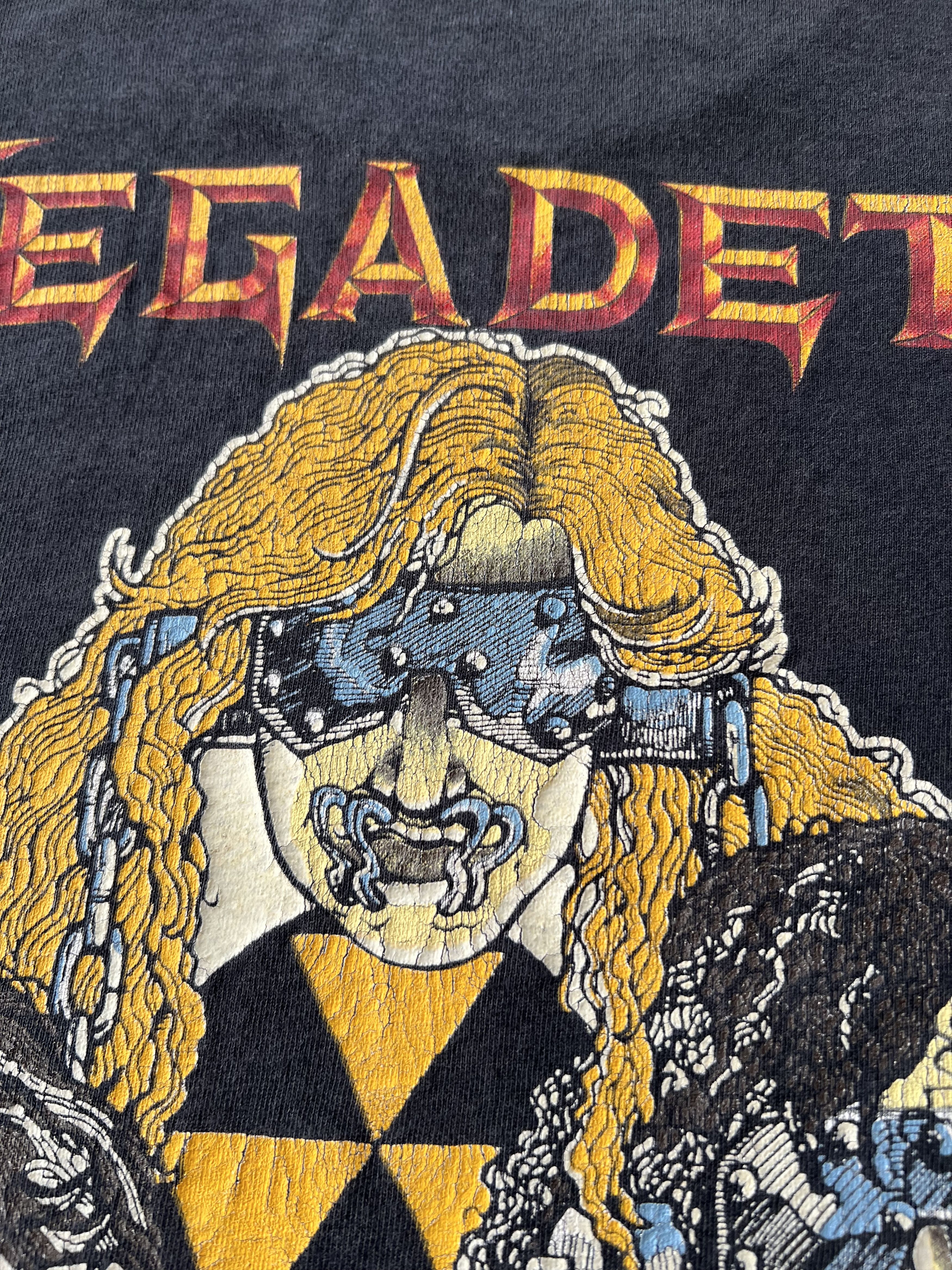 Band Tees Vintage 1991 Megadeth Vic Rattlehead Thrash Metal Band Tee Size US L / EU 52-54 / 3 - 19 Thumbnail