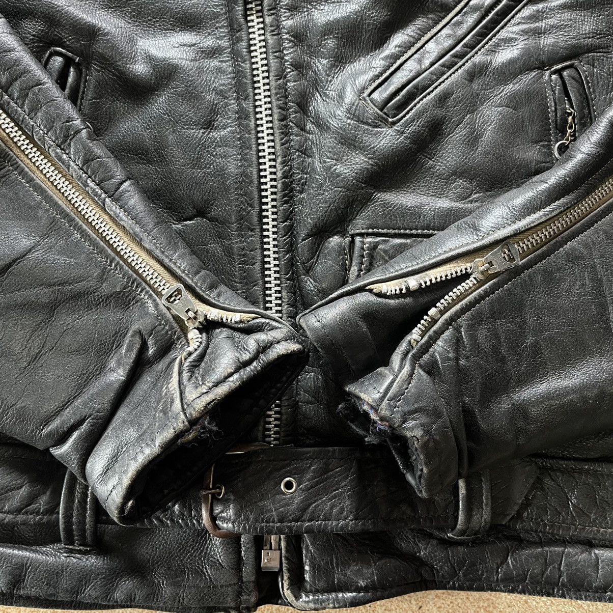 Excelled Vintage 60s 70s Excelled double riders leather jacket Size US L / EU 52-54 / 3 - 13 Thumbnail