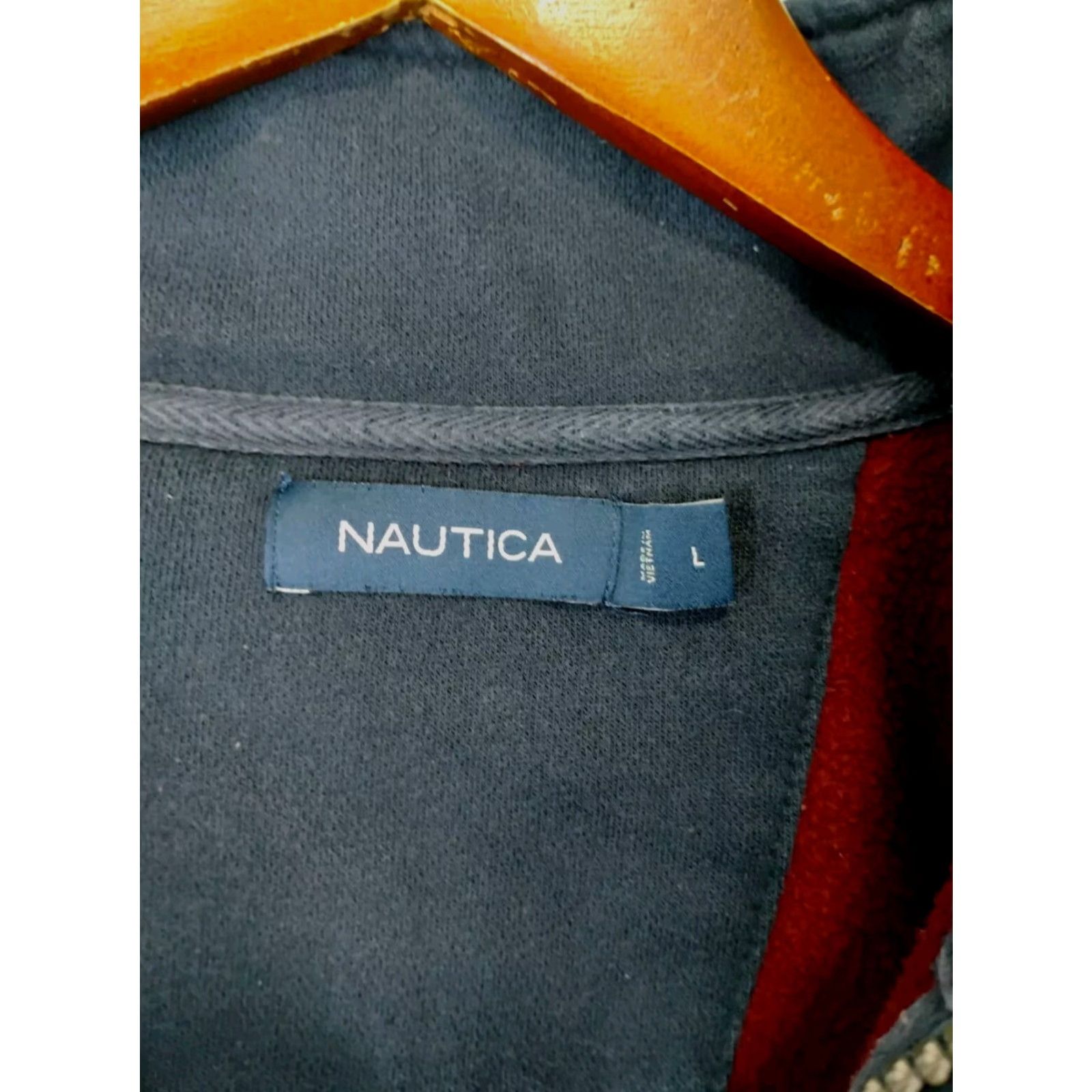 Nautica VINTAGE Nautica Long Sleeve Fleece 1/4 Zip Pullover Mens Large Red Maroon L Red 1/4 Zip Pullover Mens Long Sleeve Zip Fleece Vintage Nautica Size US L / EU 52-54 / 3 - 3 Thumbnail