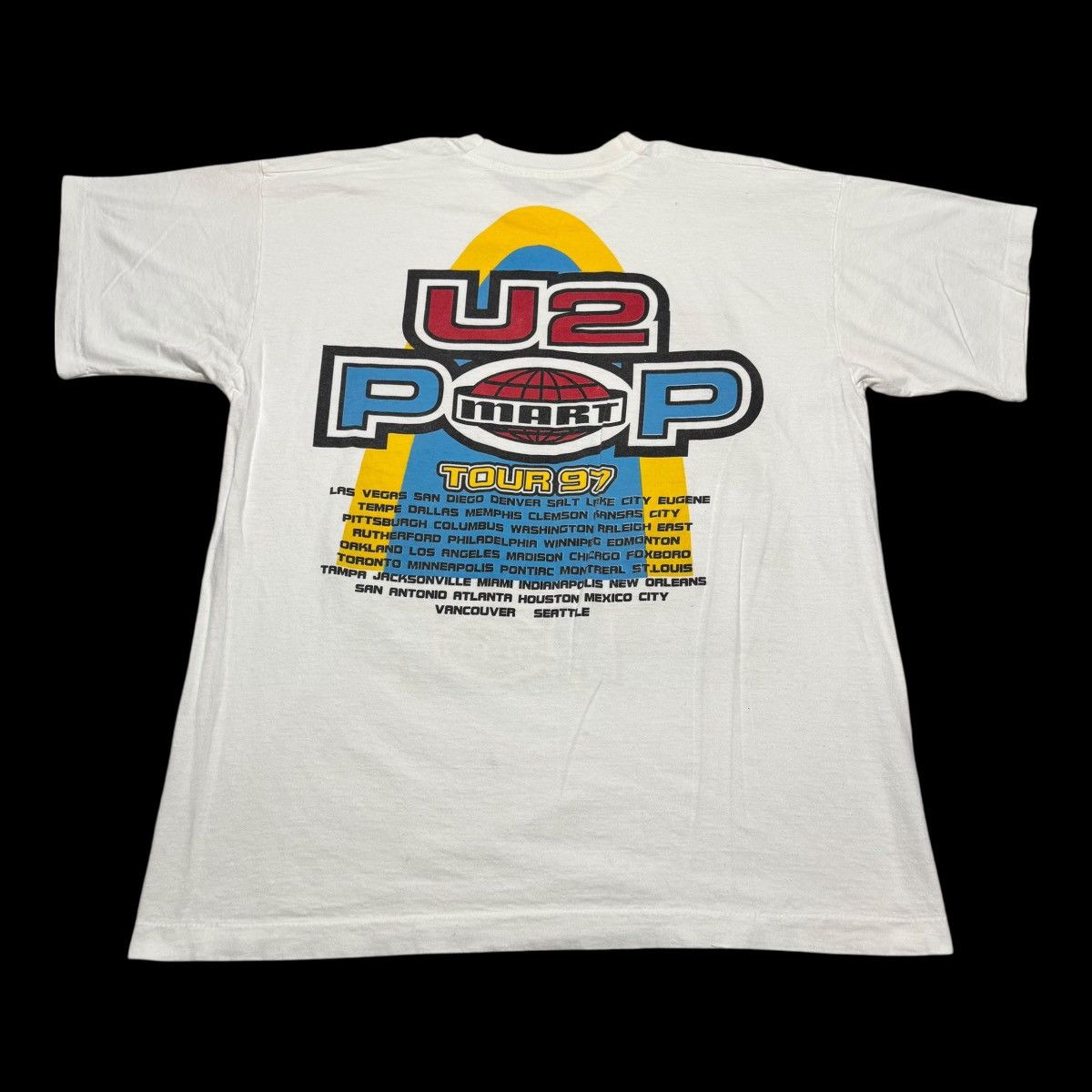 Vintage 1997 U2 Pop Mart Tour Single Stitch Shirt Men's XL FLAWS Size US XL / EU 56 / 4 - 5 Thumbnail