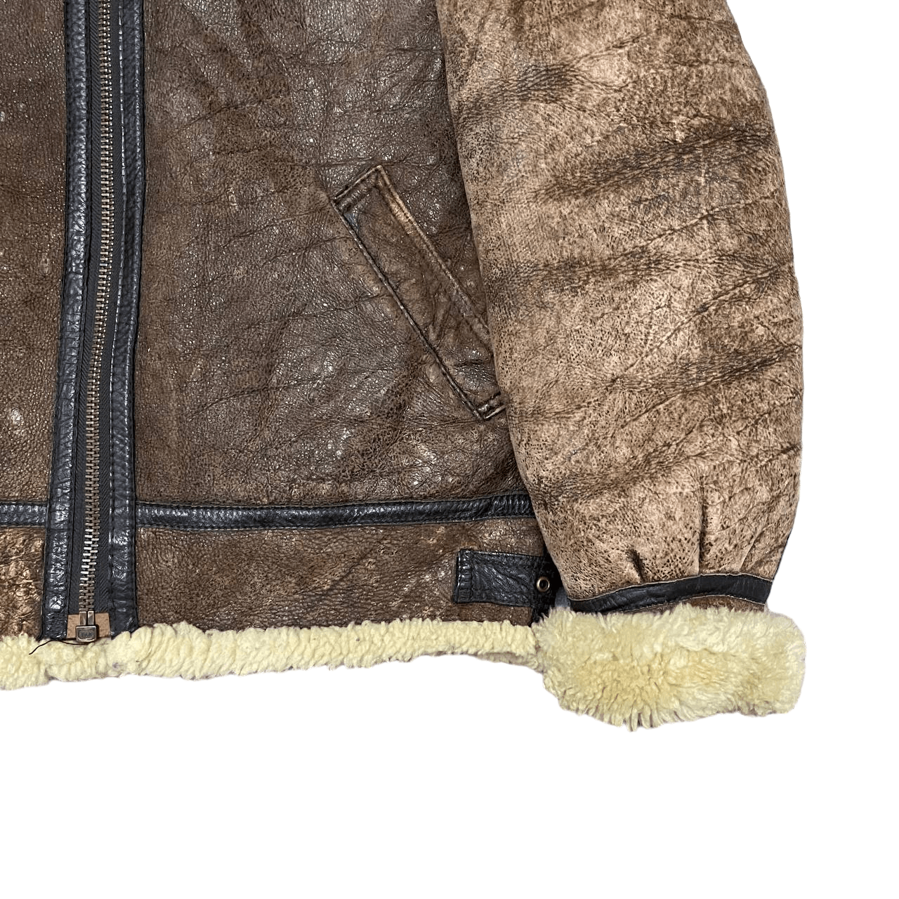 Leather Vintage B3 by Gleeman Military Sheepskin Coat Shearling Size US L / EU 52-54 / 3 - 4 Thumbnail